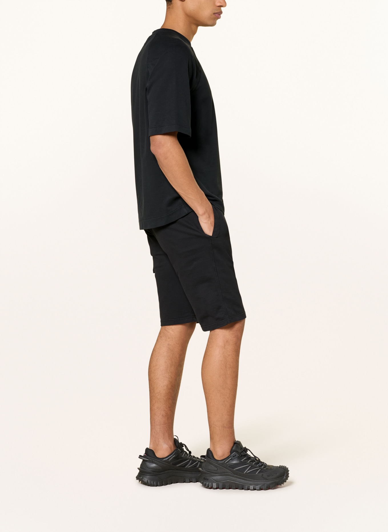 C.P. COMPANY sweat shorts: BLACK