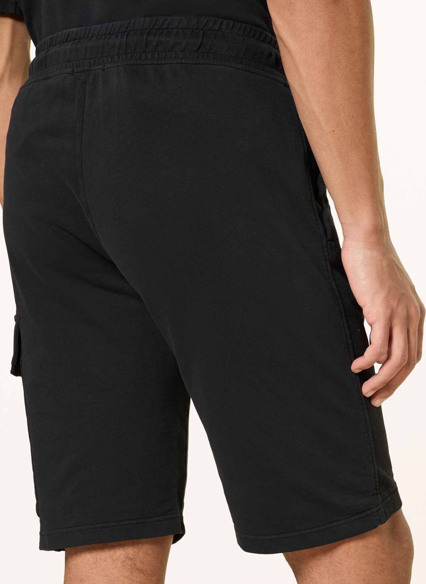 C.P. COMPANY sweat shorts: BLACK