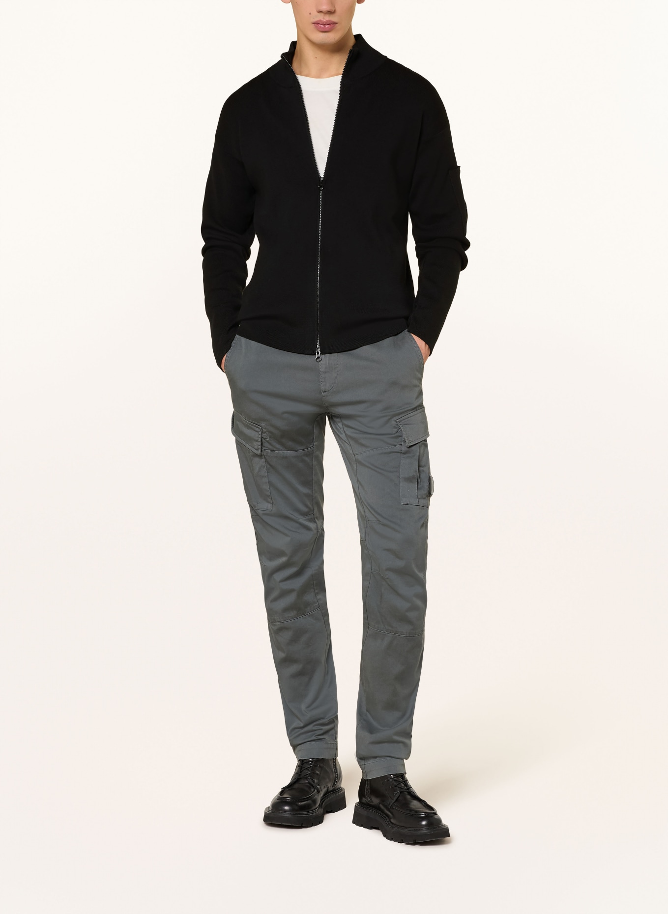 C.P. COMPANY kardigan: CZARNY