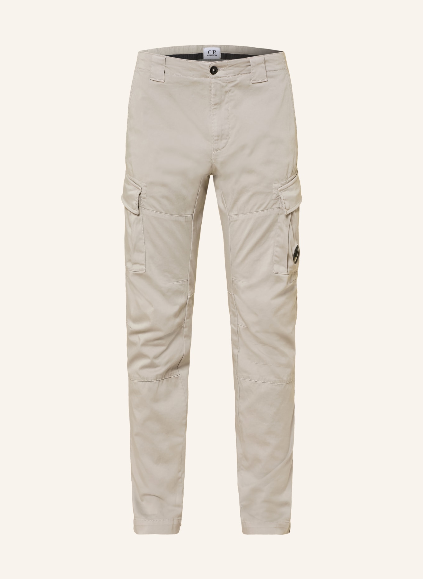 C.P. COMPANY Ergonomic Fit Cargo Pants: BEIGE
