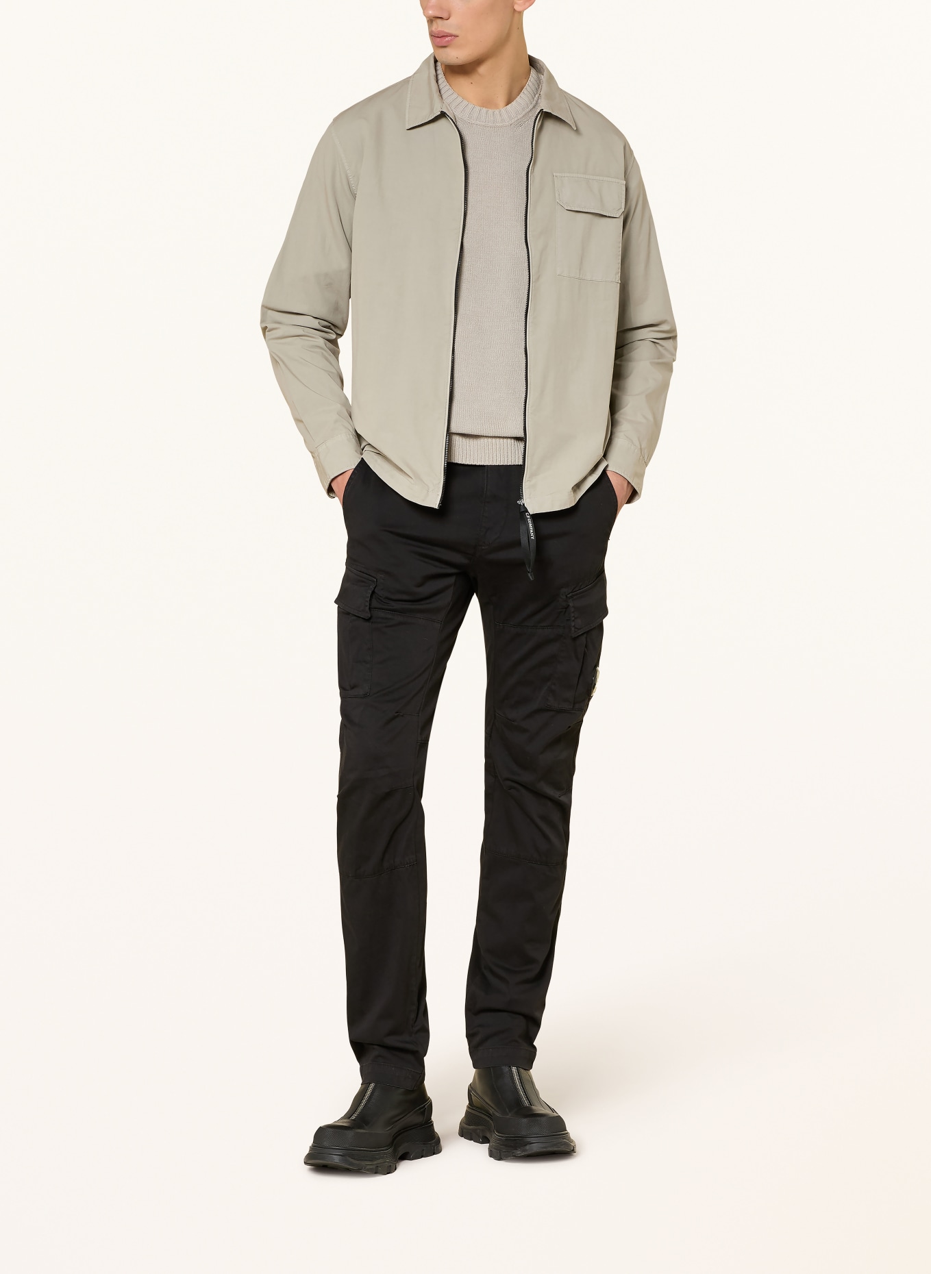 C.P. COMPANY Cargohose Ergonomic Fit: SCHWARZ