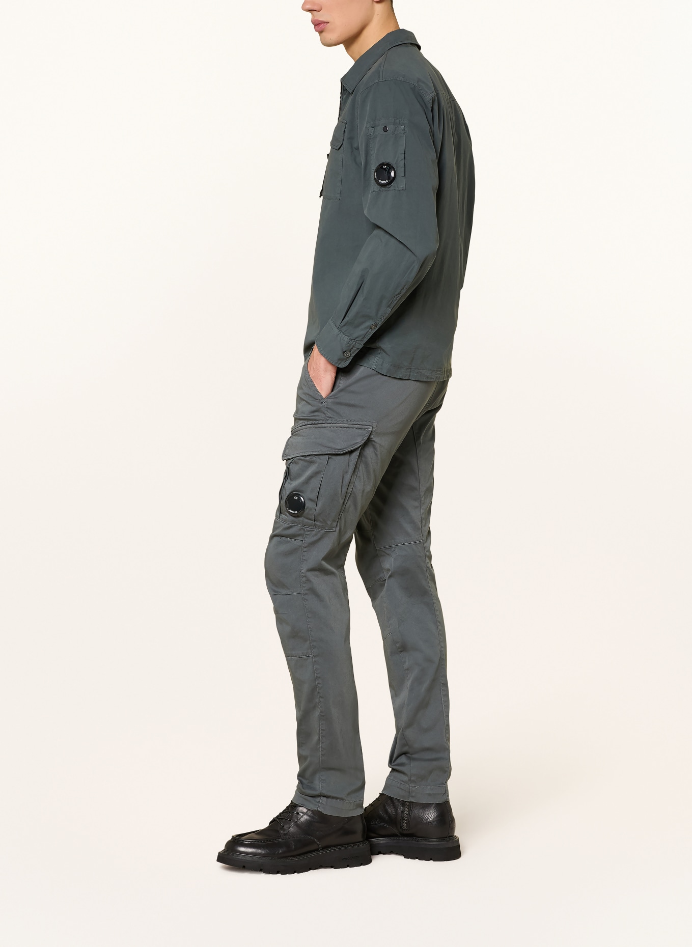C.P. COMPANY Cargohose Ergonomic Fit: DUNKELGRAU