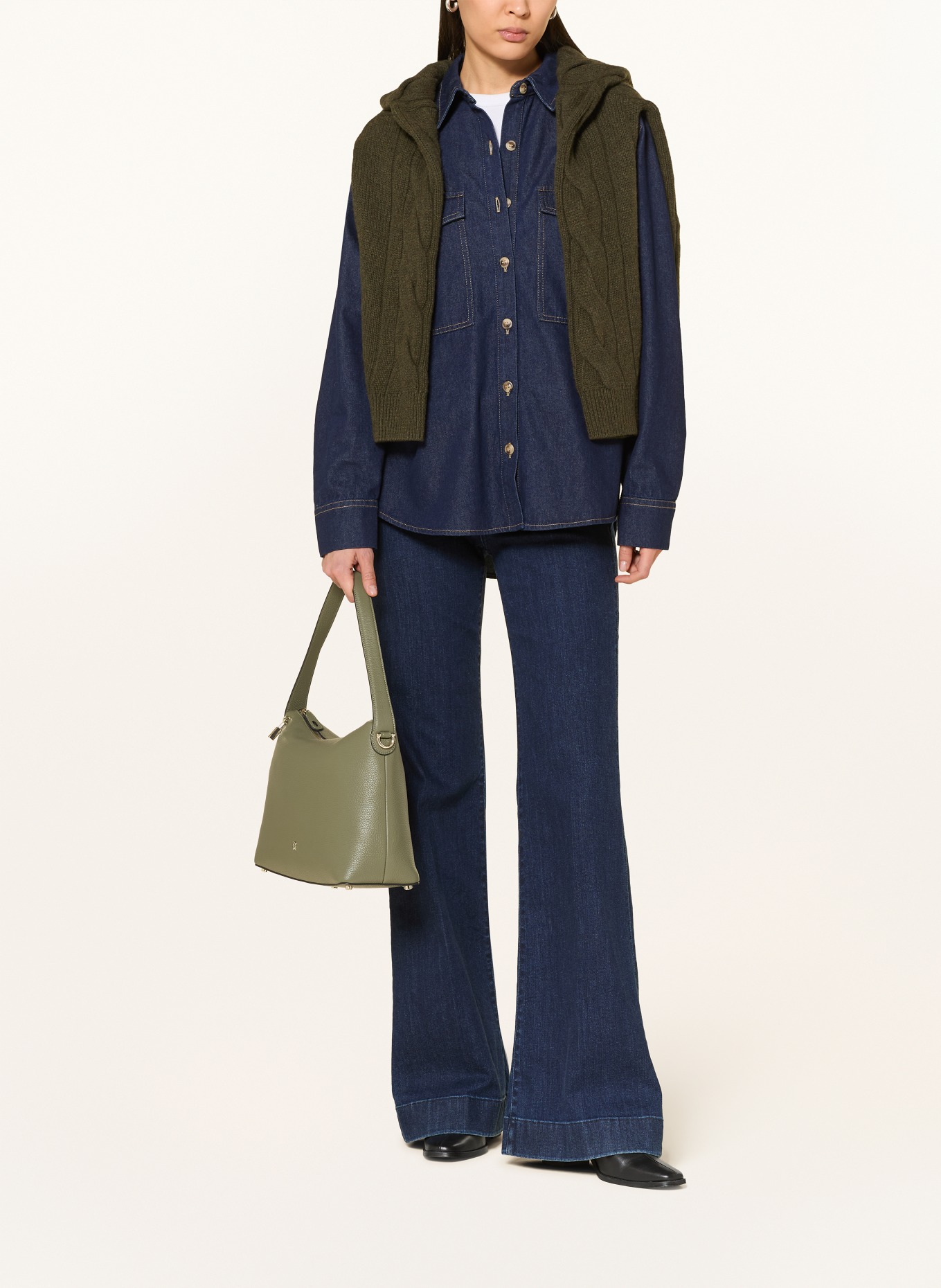 AIGNER Tas DELIA MEDIUM: OLIJF