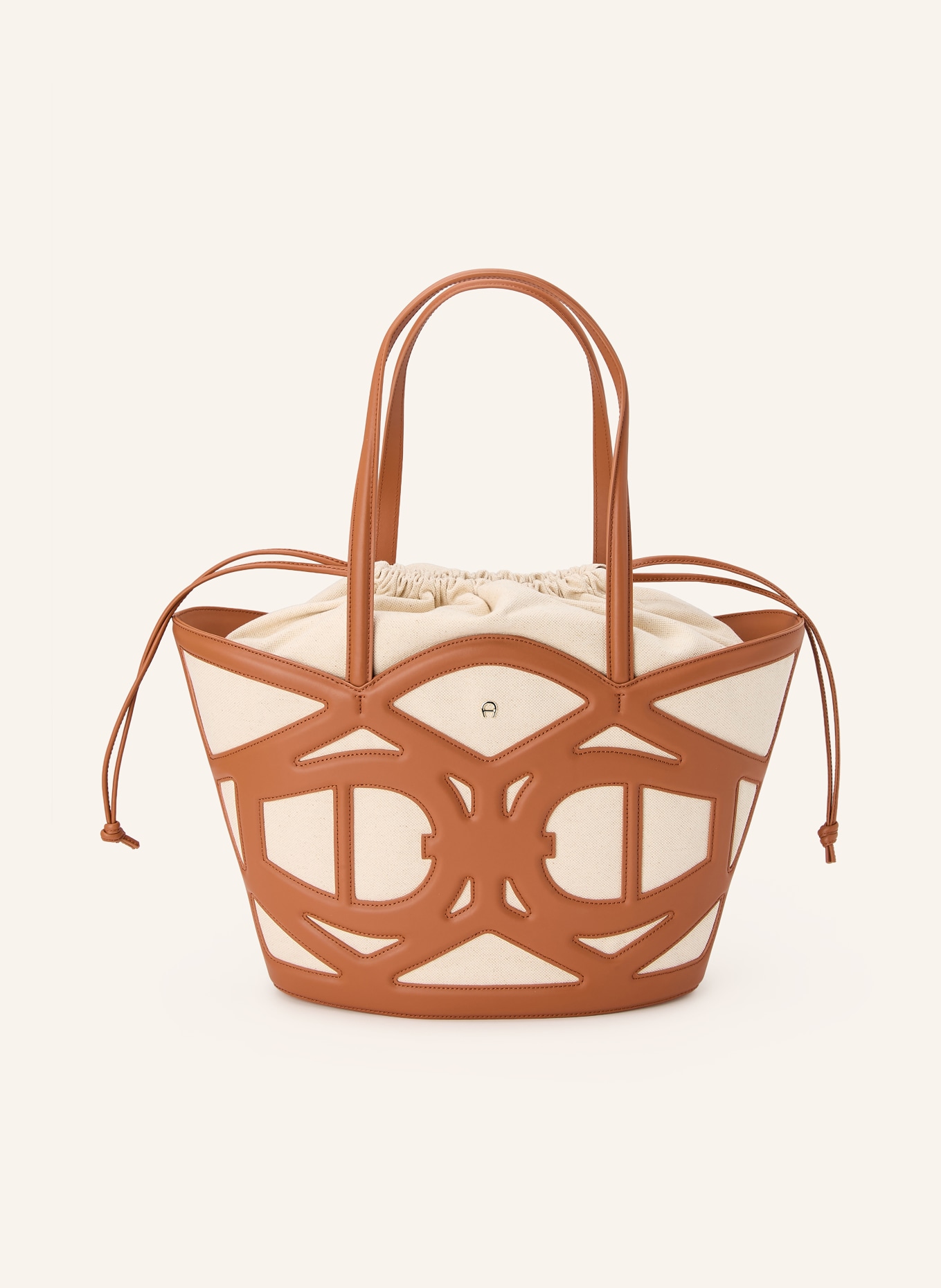 AIGNER Shopper AZZURRA: COGNAC / CREME