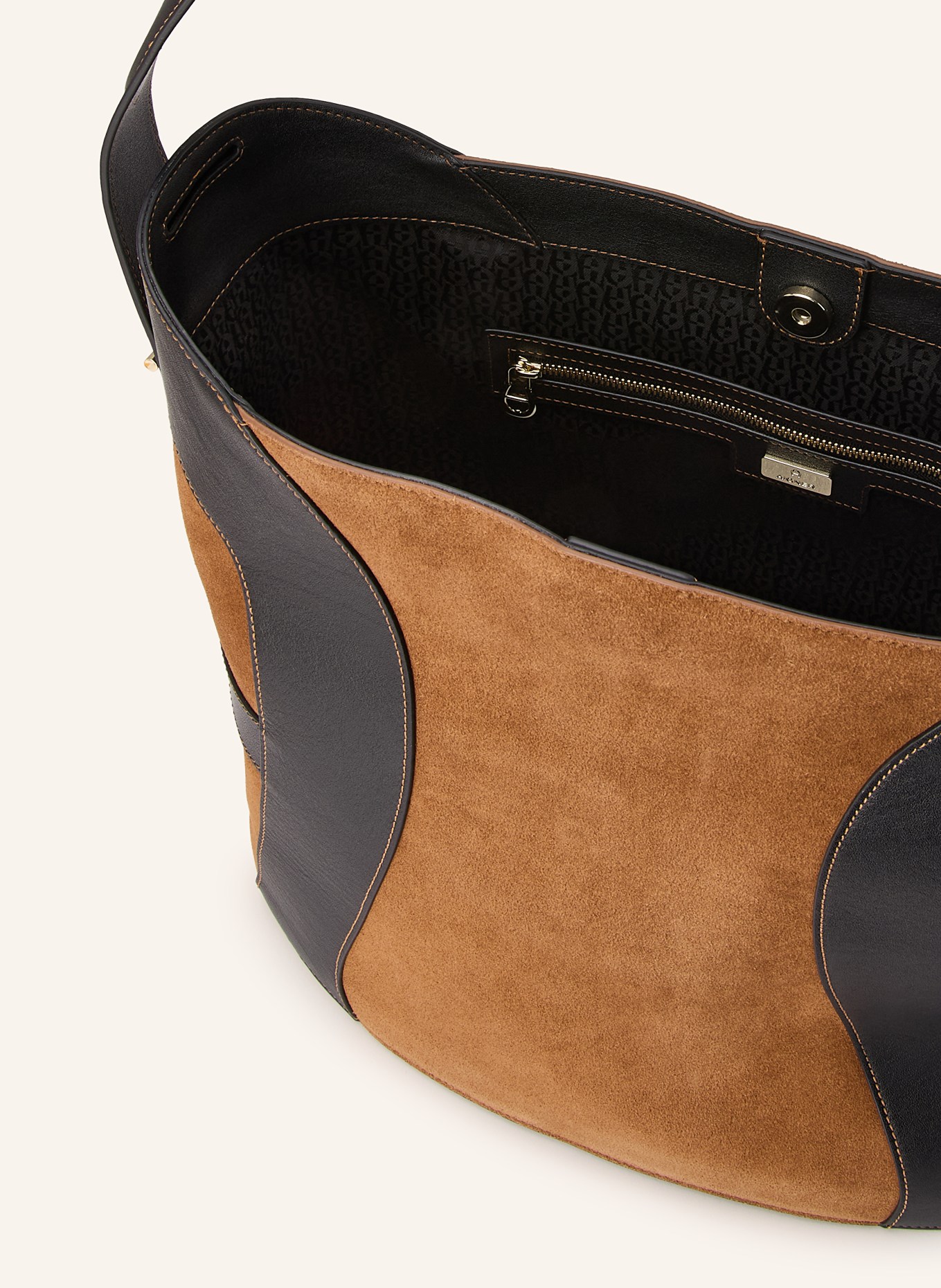 AIGNER Torba DEBORAH LARGE: BRĄZOWY / CZARNY