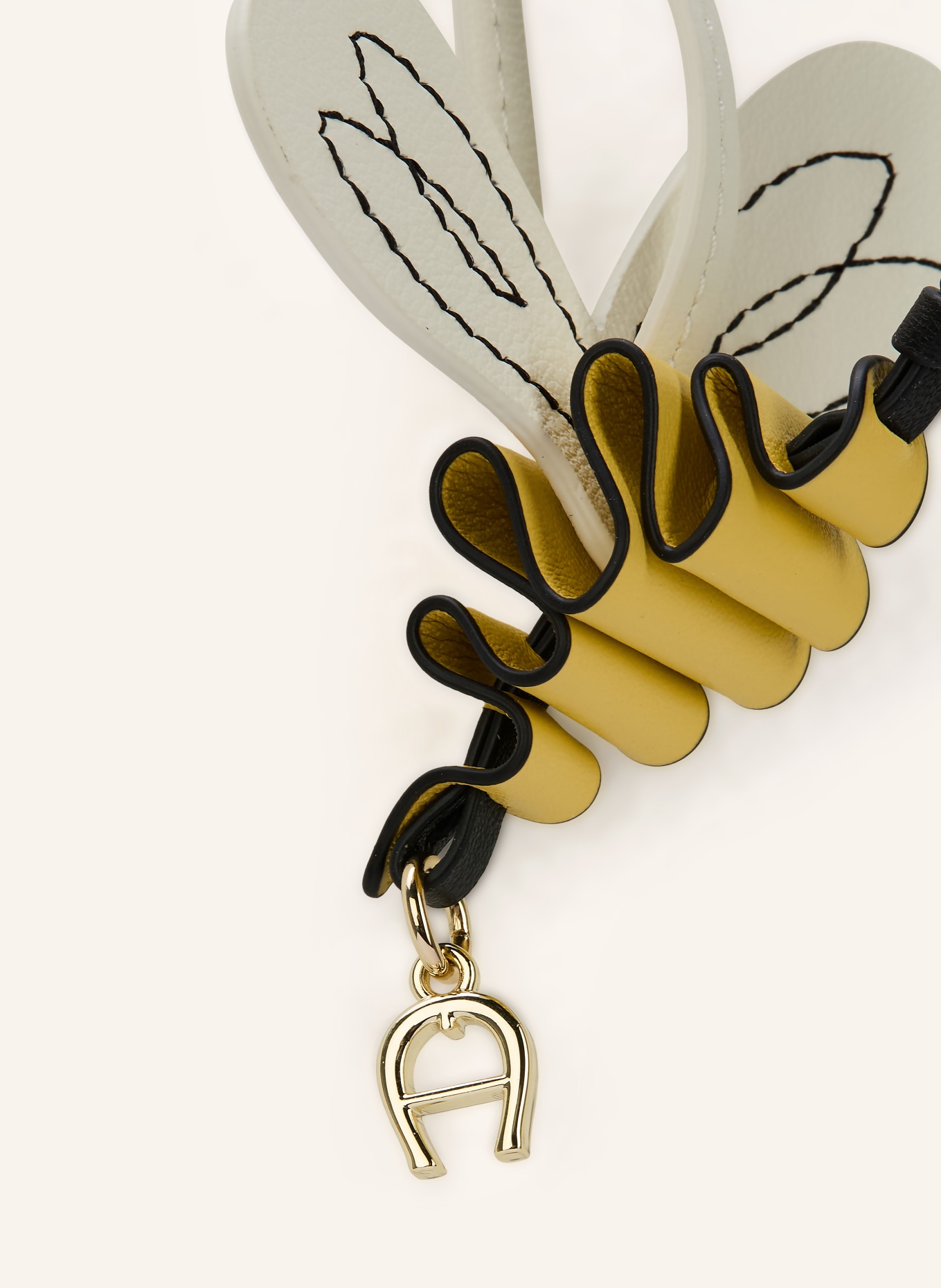 AIGNER Bag charm BEE: CREAM / YELLOW