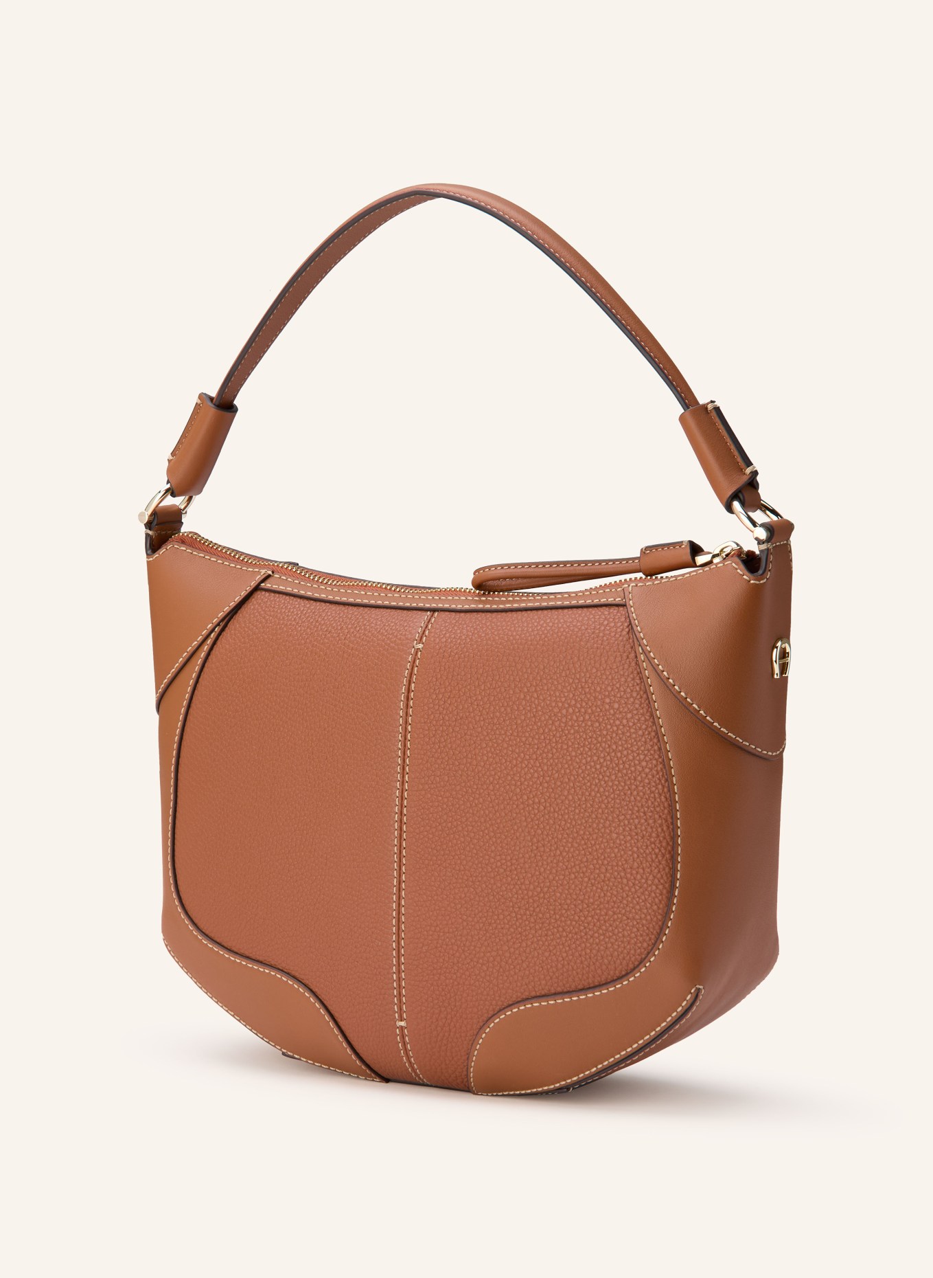 AIGNER AMBRA MEDIUM drawstring bag: BROWN