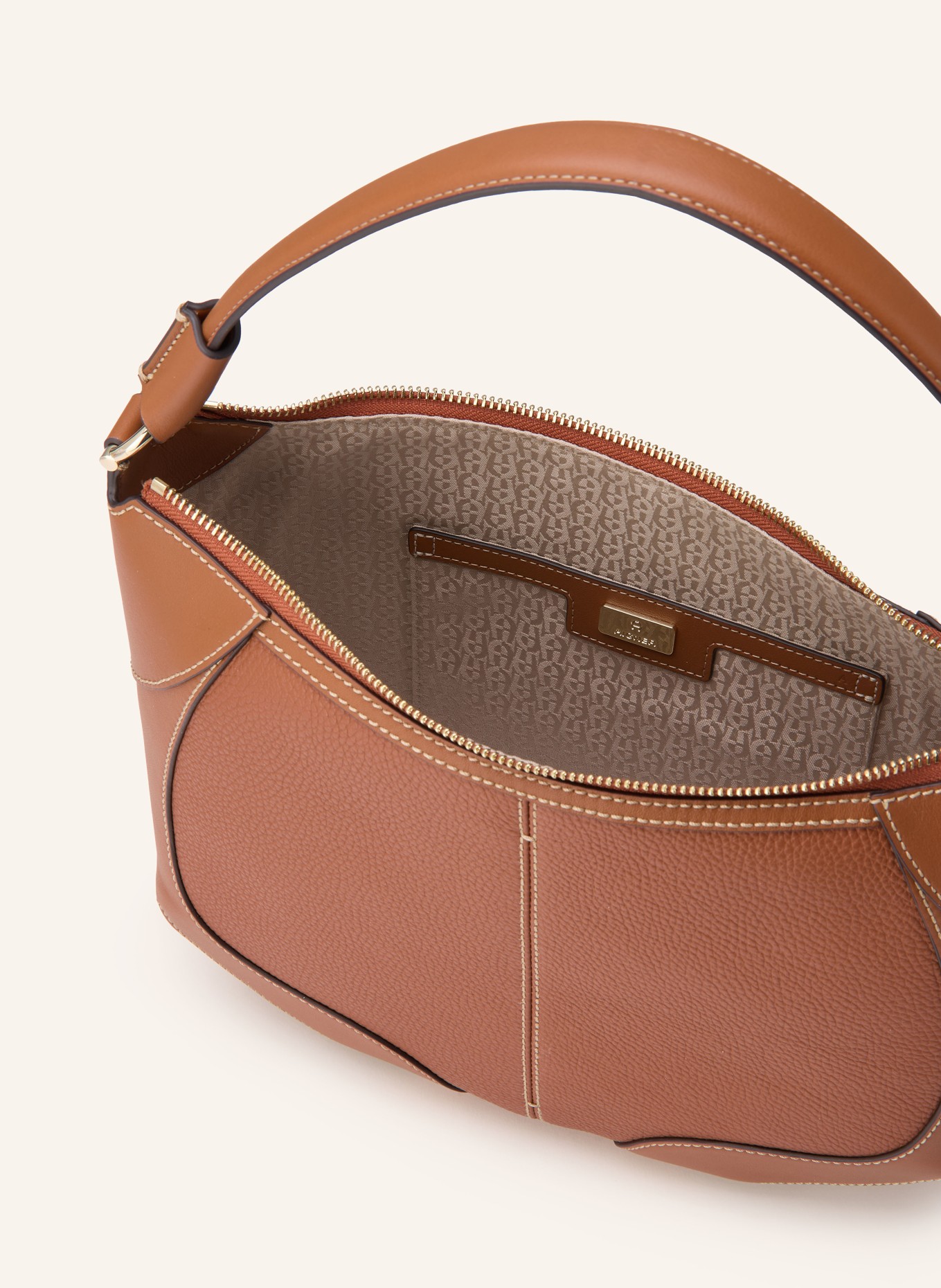 AIGNER AMBRA MEDIUM drawstring bag: BROWN