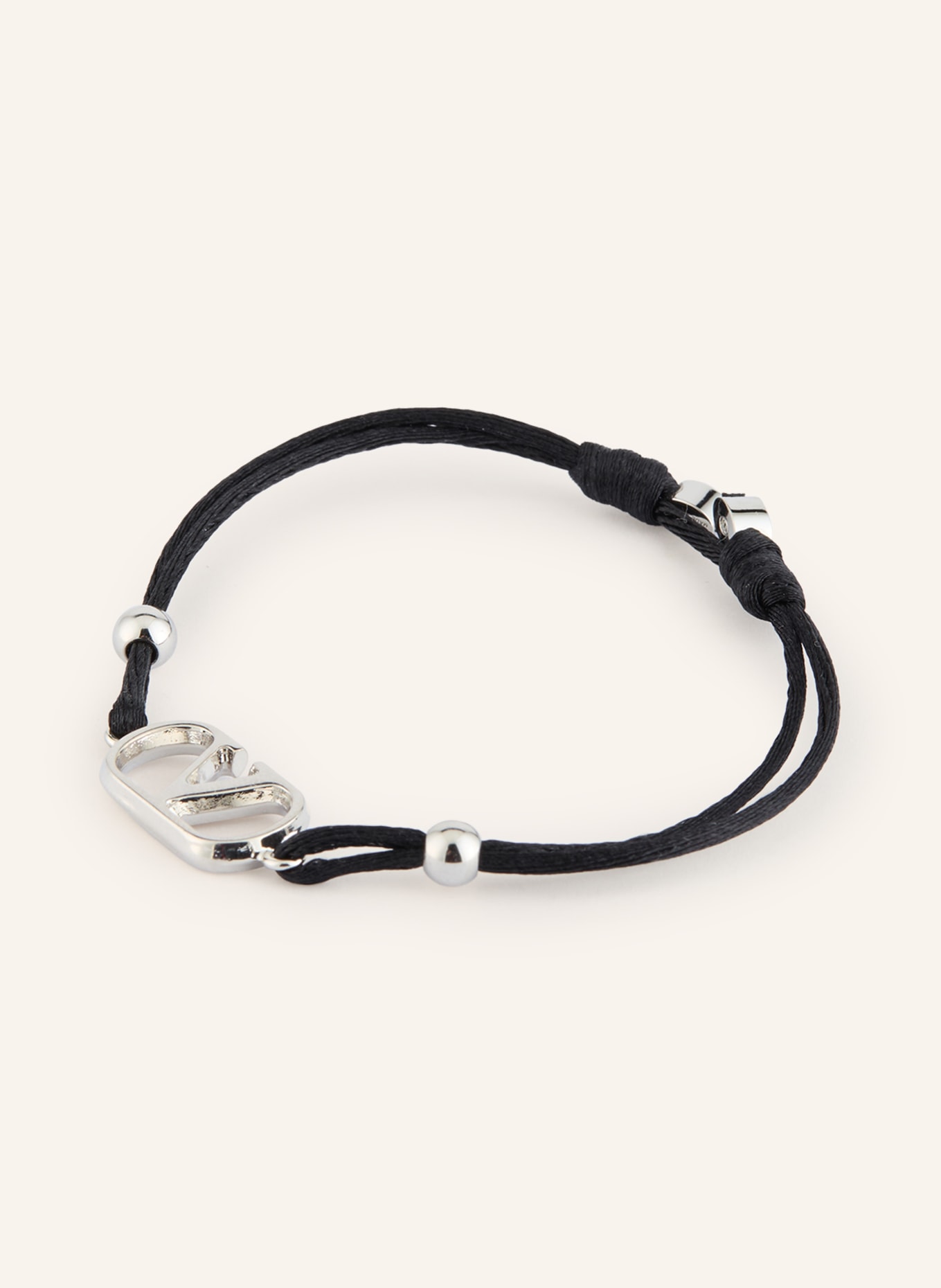 VALENTINO GARAVANI Armband VLOGO SIGNATURE: SCHWARZ / SILBER