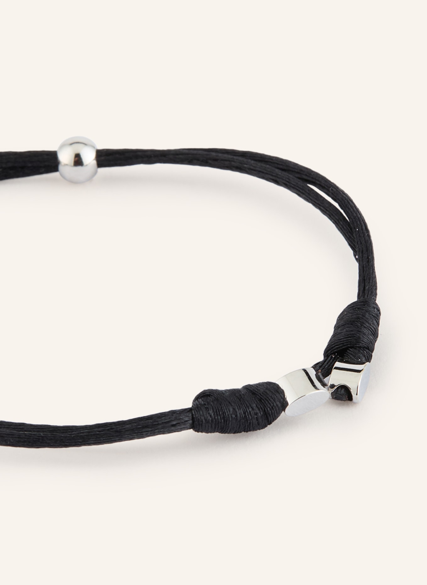 VALENTINO GARAVANI Armband VLOGO SIGNATURE: SCHWARZ / SILBER