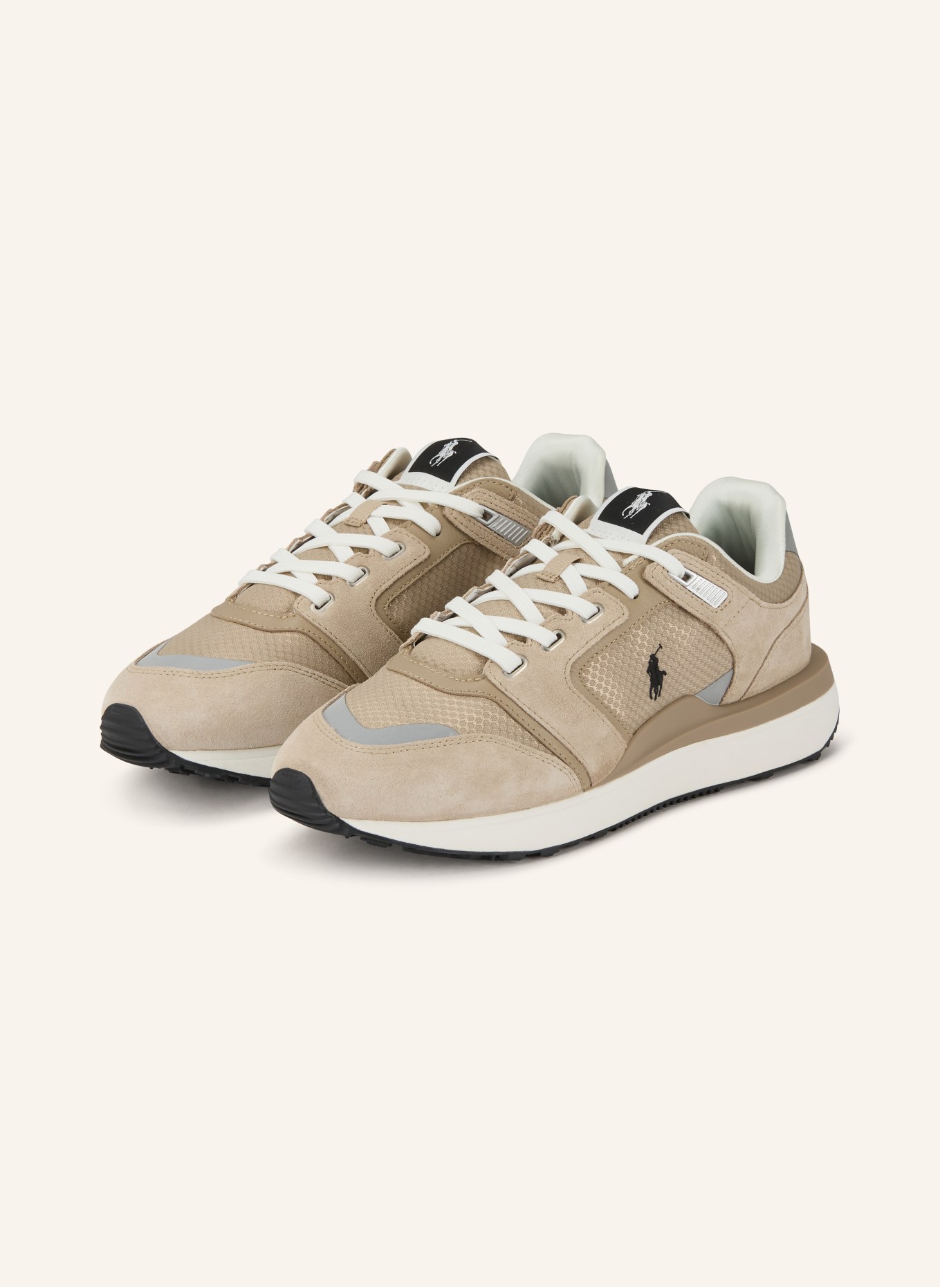 POLO RALPH LAUREN sneaker: BEIGE / LIGHT BROWN