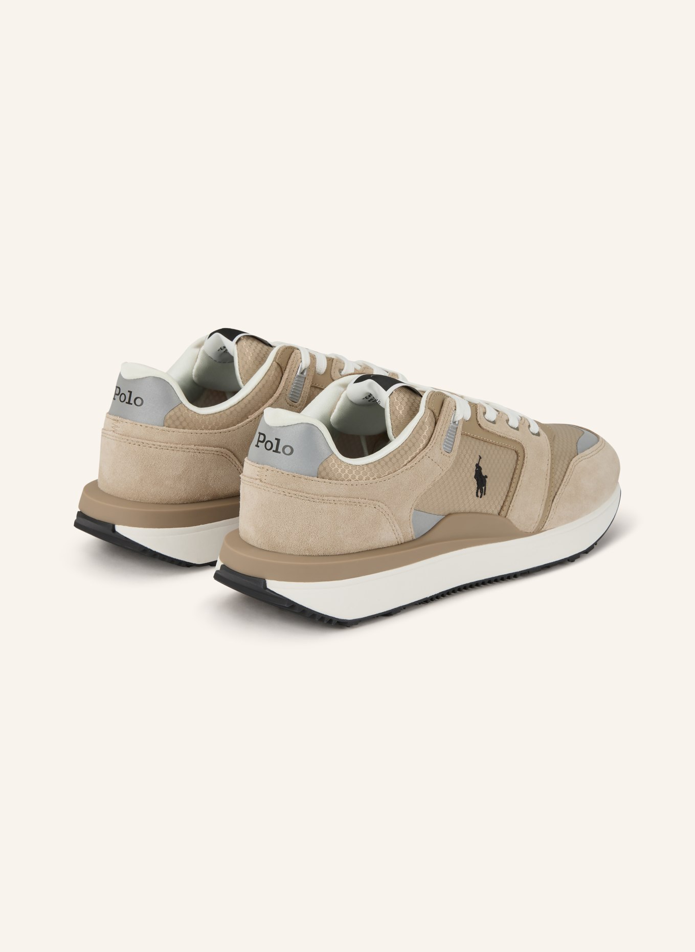 POLO RALPH LAUREN sneaker: BEIGE / LIGHT BROWN