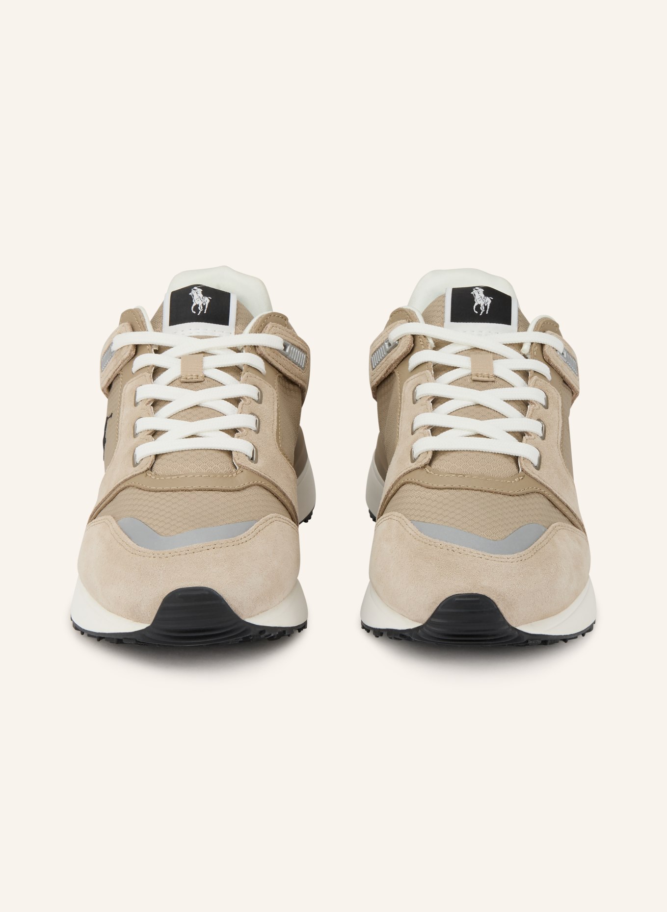 POLO RALPH LAUREN sneaker: BEIGE / LIGHT BROWN