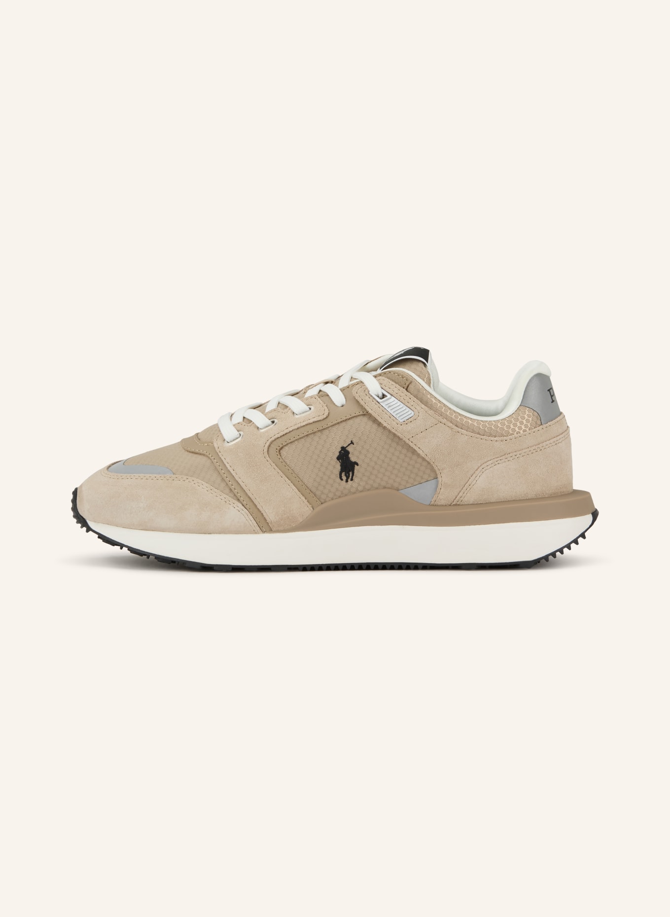 POLO RALPH LAUREN sneaker: BEIGE / LIGHT BROWN