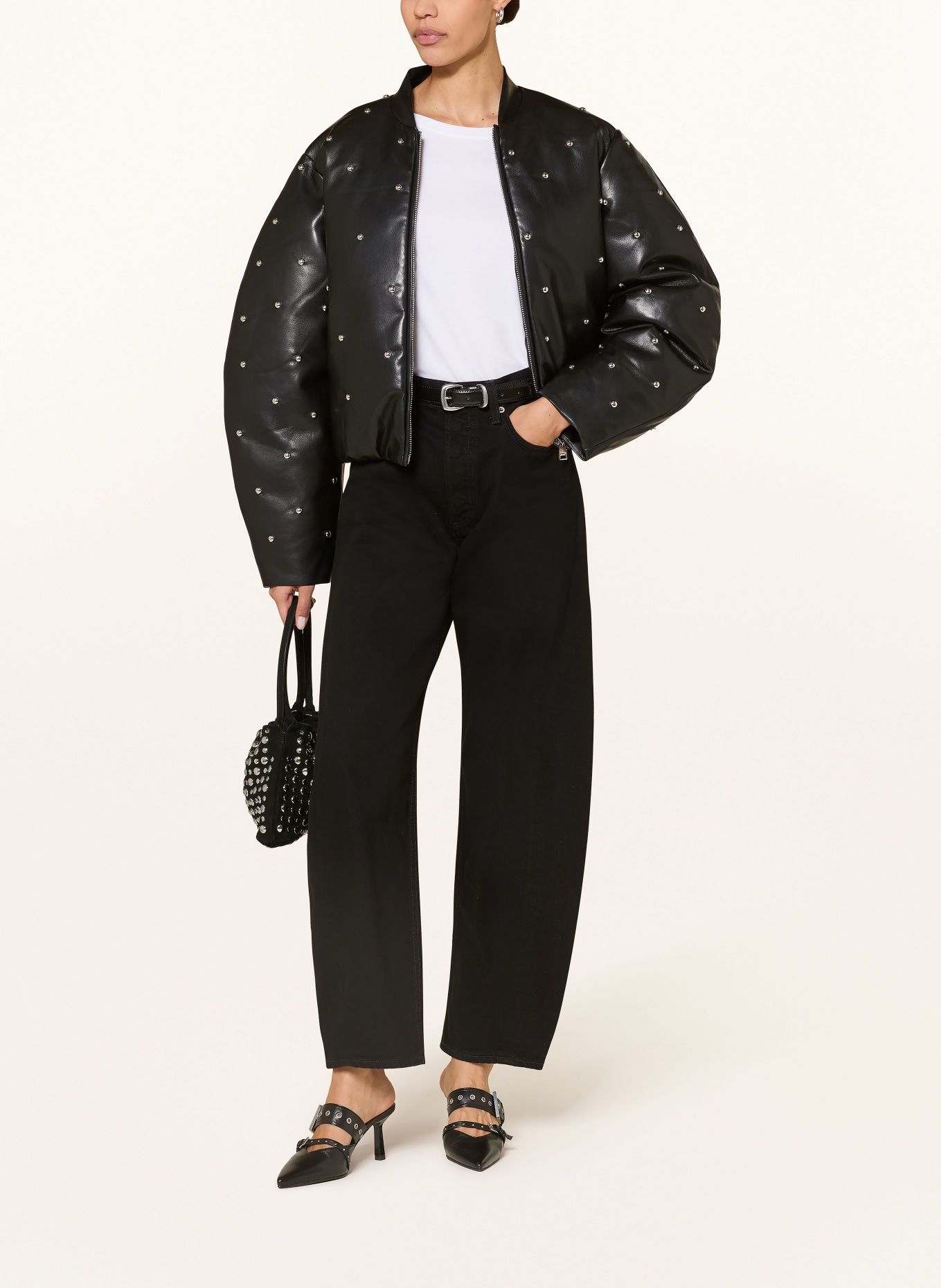 AGOLDE Barrel-Jeans LUNA PIECED JEAN: cover blk denim rinse