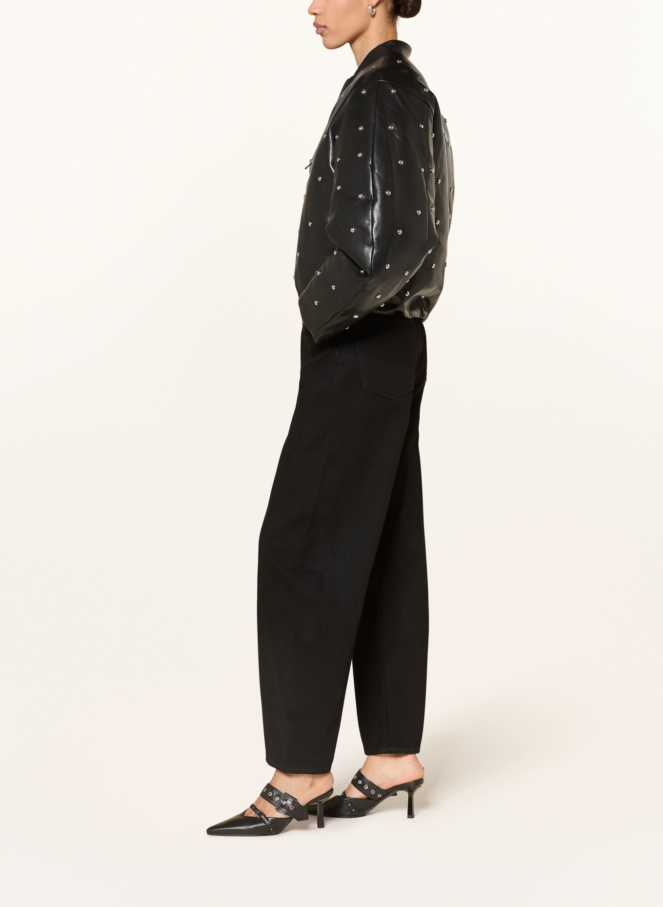 AGOLDE Barrel-Jeans LUNA PIECED JEAN: cover blk denim rinse