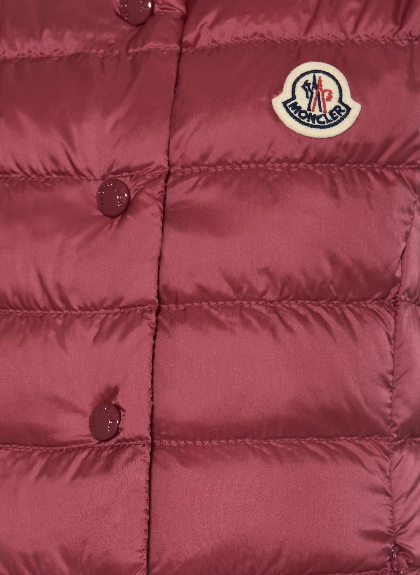 MONCLER enfant Steppweste LIANE: DUNKELROT
