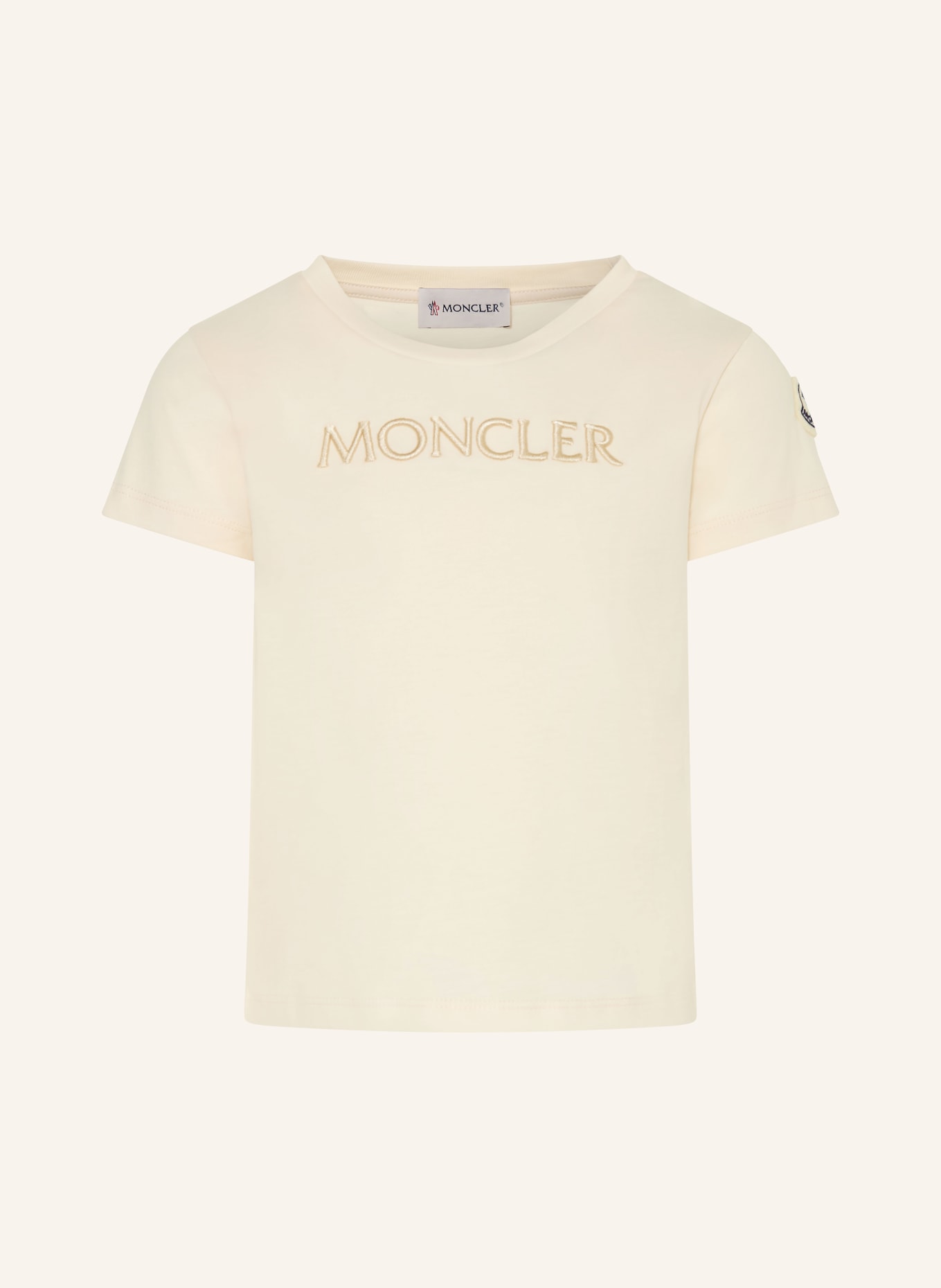 MONCLER enfant koszulka: ECRU