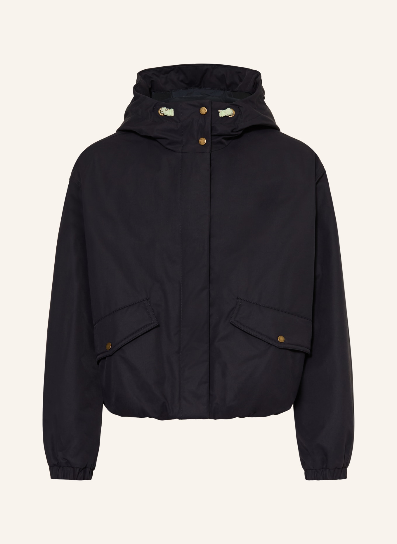 MONCLER enfant Peříová bunda EUCALYPTUS: TMAVĚ MODRÁ