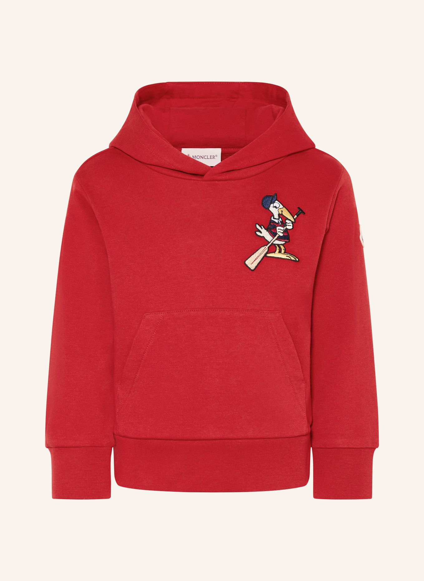 MONCLER enfant sweat à capuche: ROUGE