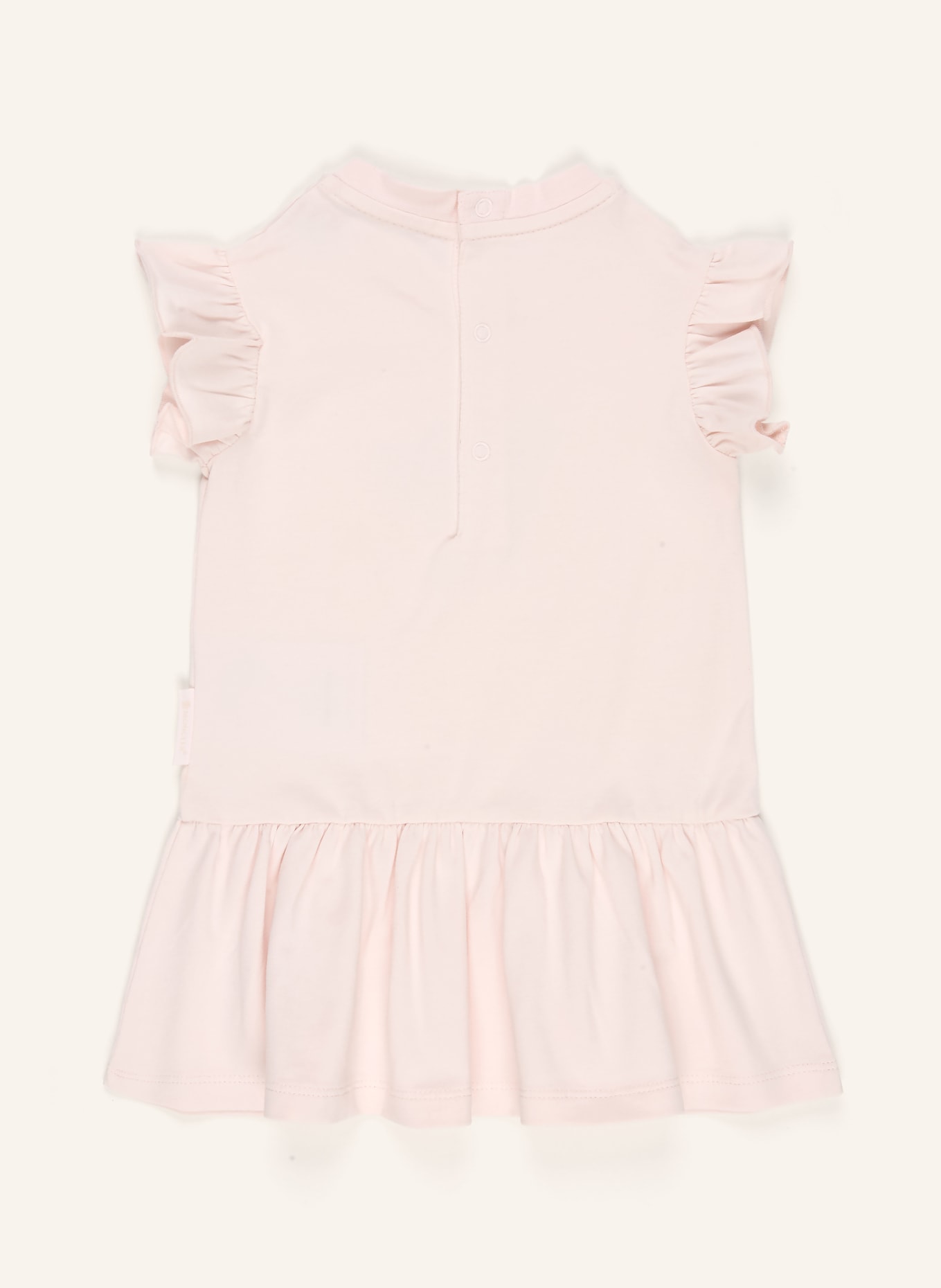MONCLER enfant Robe en jersey à volants: ROSE CLAIR