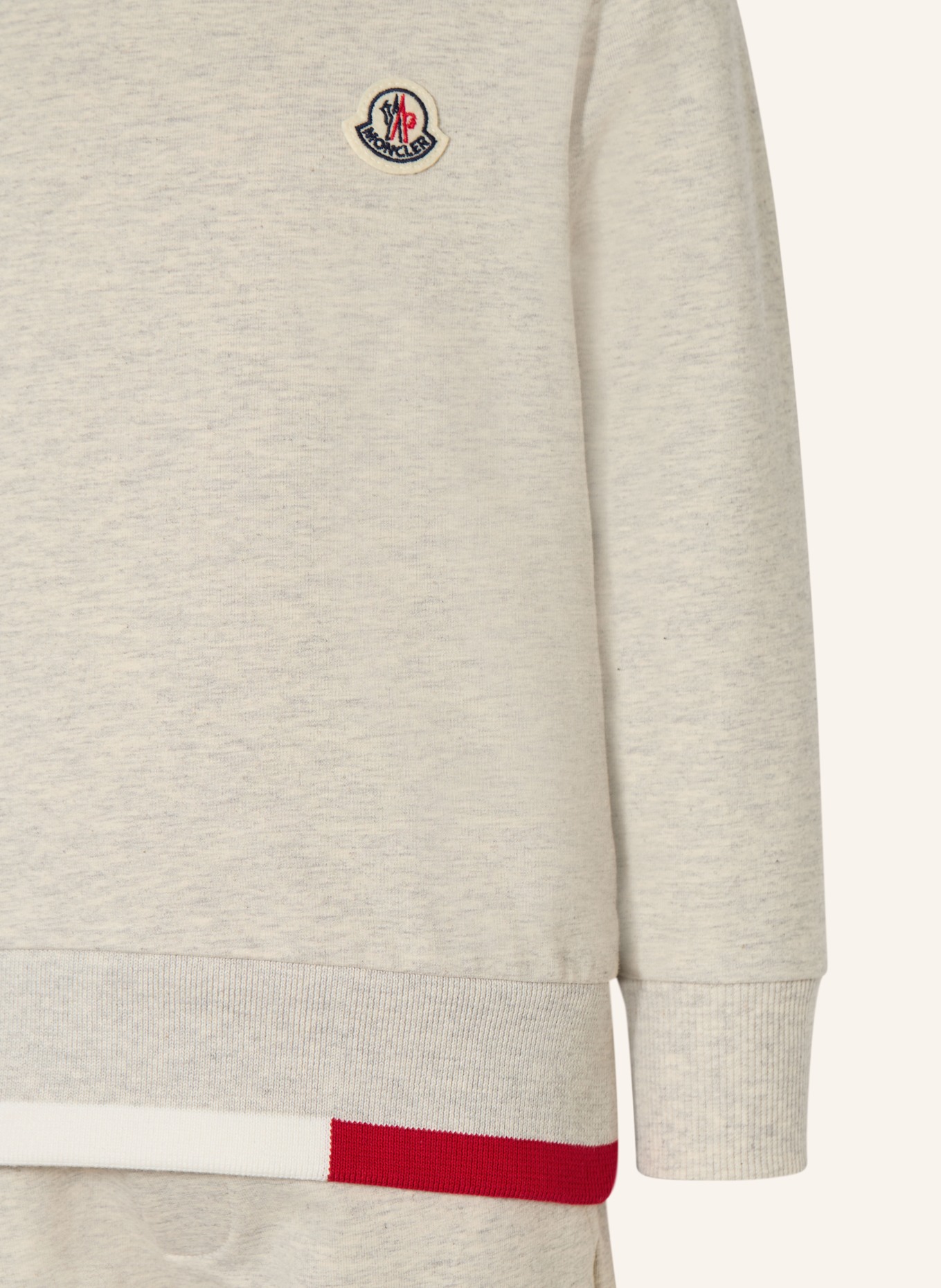 MONCLER enfant Zestaw: bluza i spodnie dresowe: JASNOCZARY / ECRU