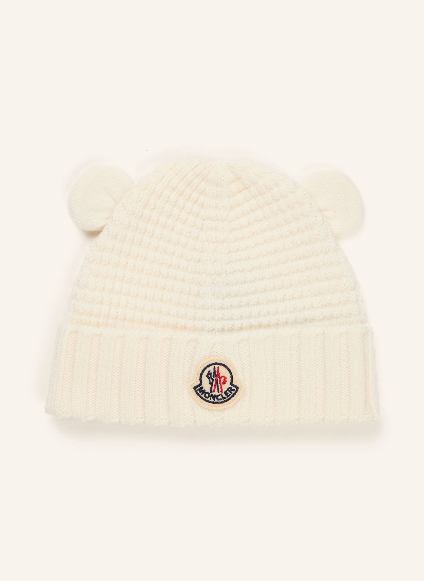 MONCLER enfant czapka: ECRU