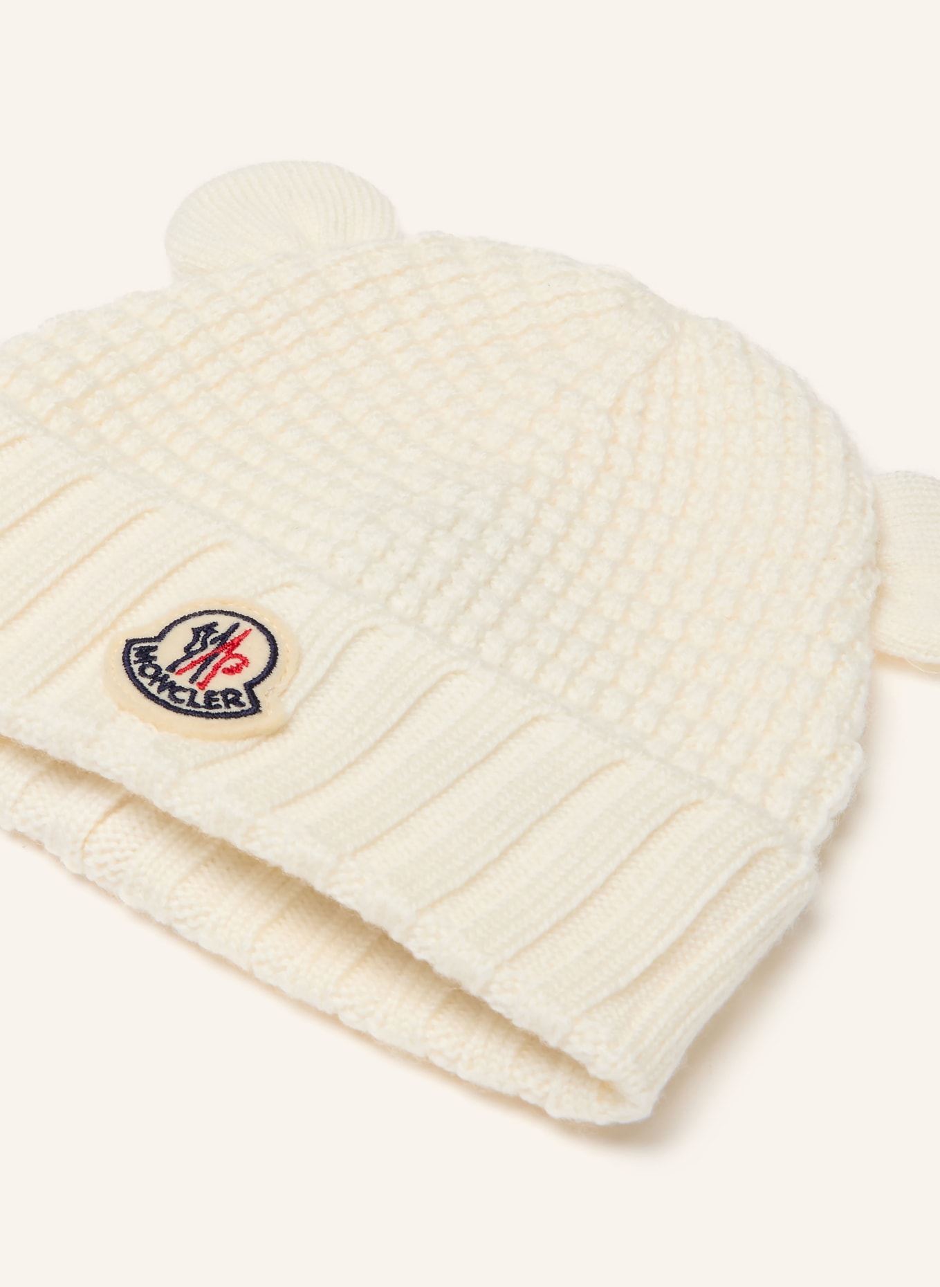 MONCLER enfant czapka: ECRU