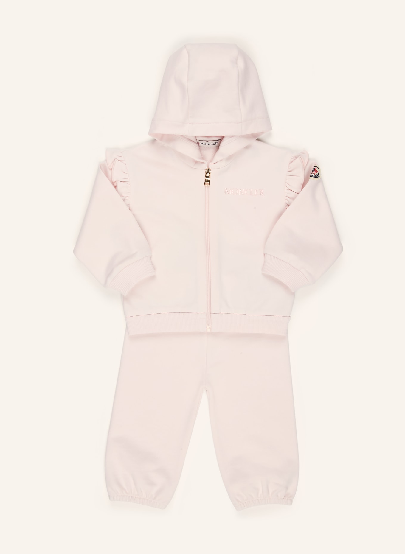 MONCLER enfant Set: Sweatjacke und Sweatpants: HELLROSA