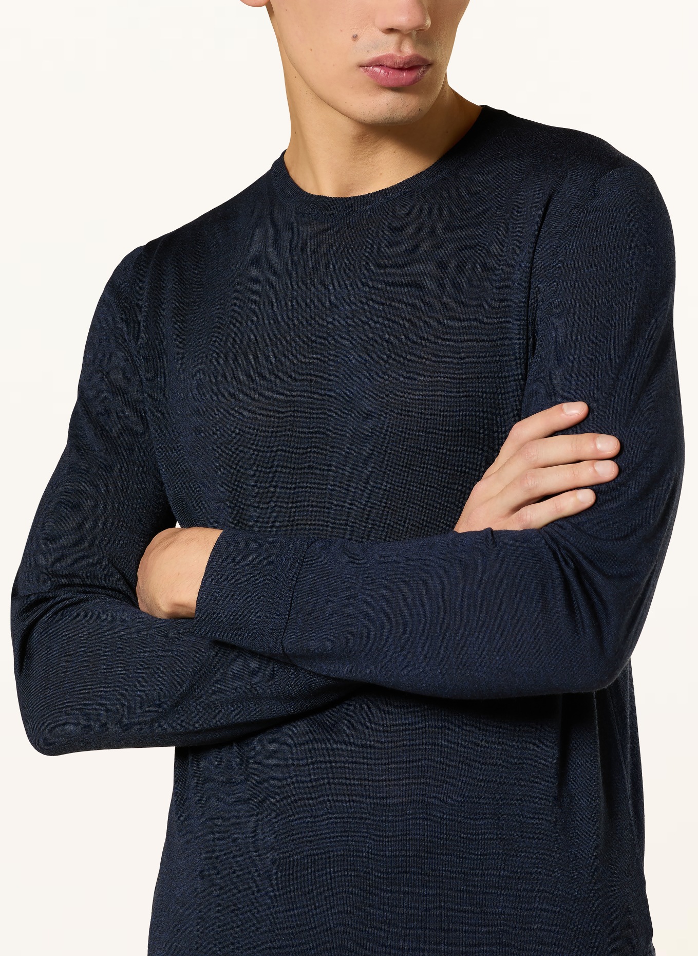 BARENA VENEZIA Svetr z merino vlny: TMAVĚ MODRÁ