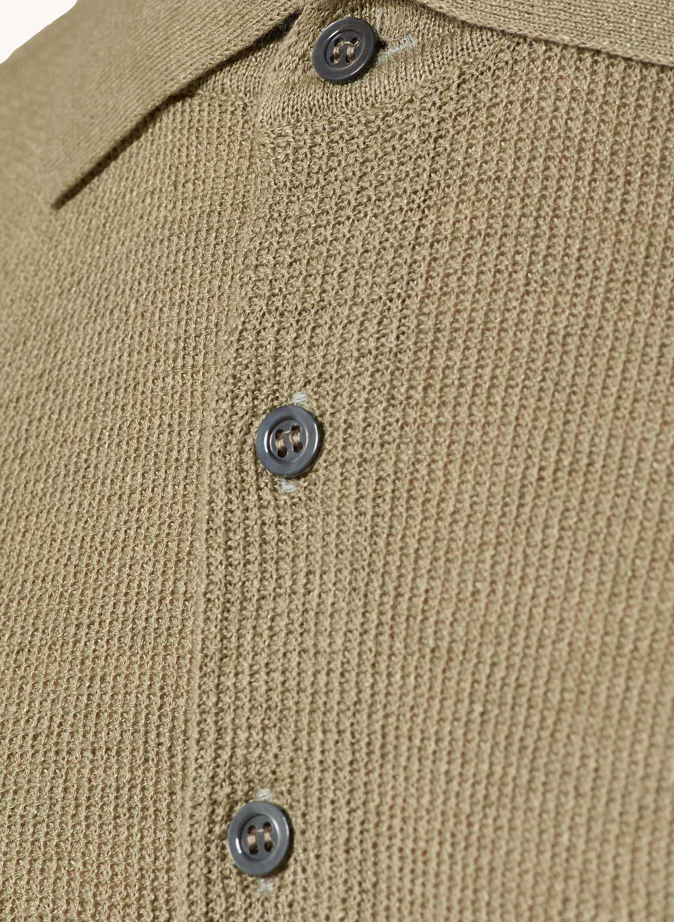 BARENA VENEZIA RISADA knitted polo shirt: OLIVE