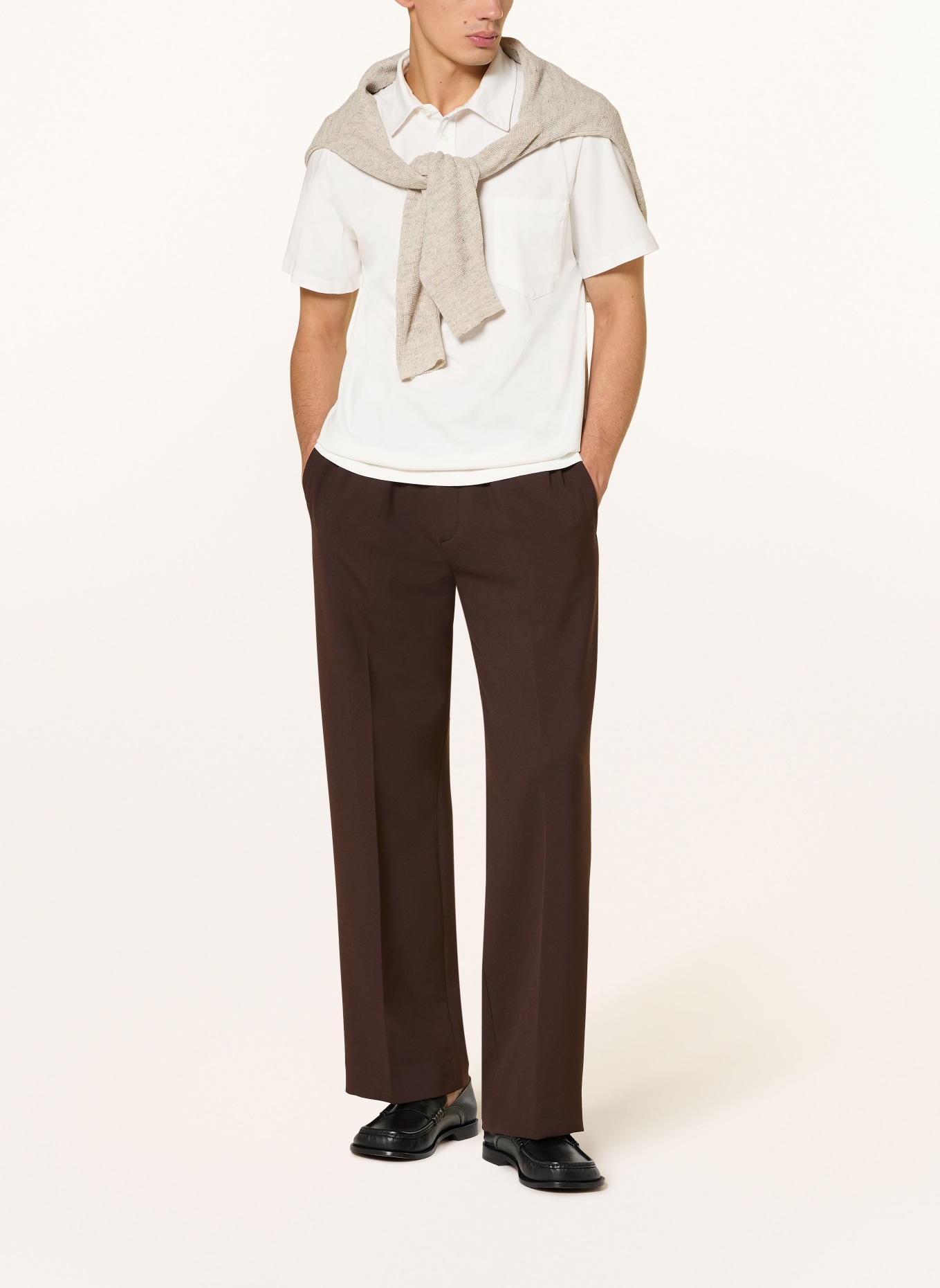 BARENA VENEZIA Jersey-Poloshirt: WEISS