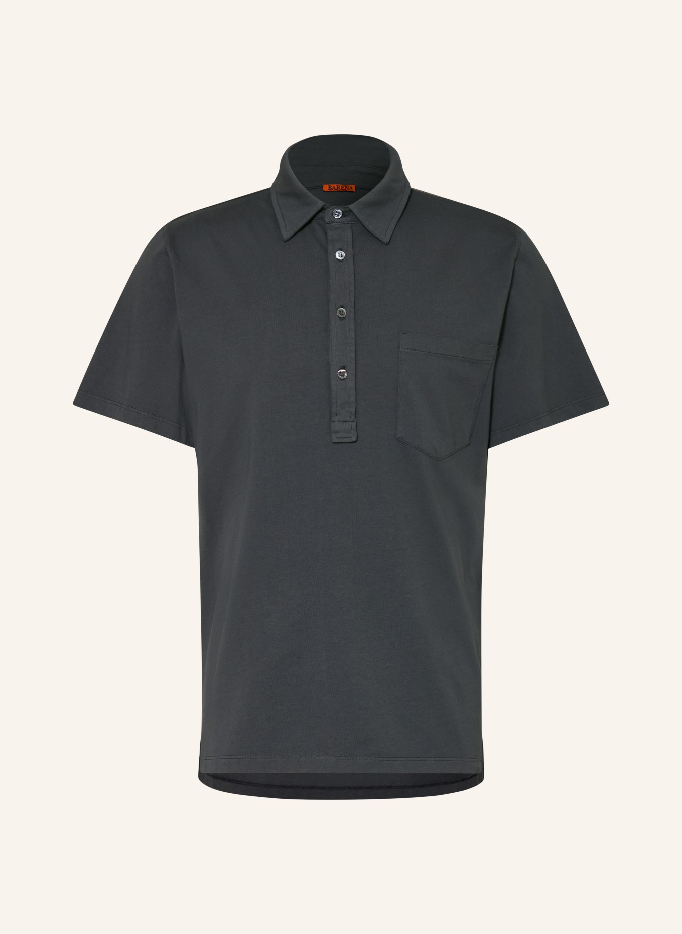 BARENA VENEZIA Jersey-Poloshirt: DUNKELGRAU