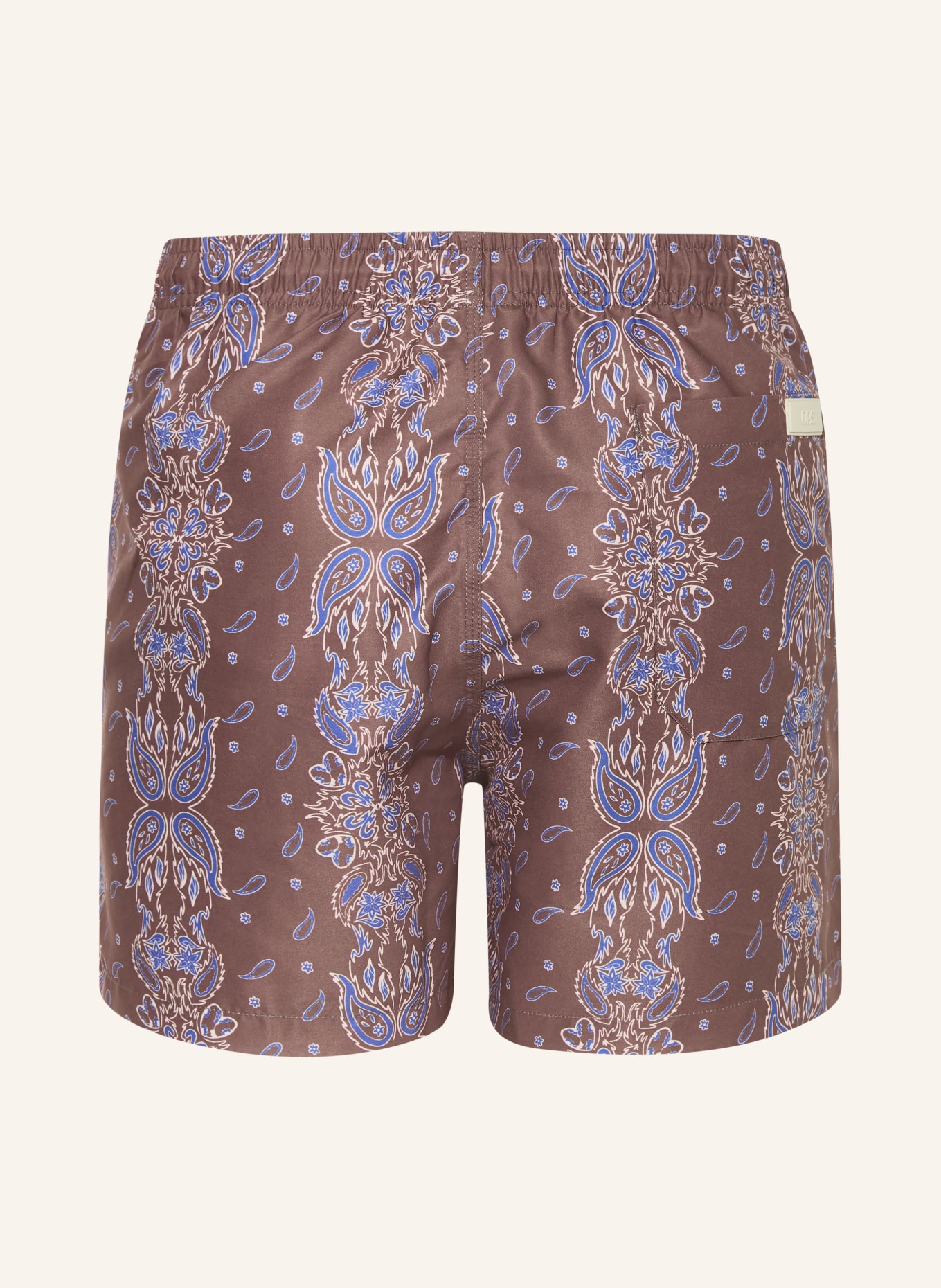OAS ITACA swim shorts: BROWN / CREAM / BLUE
