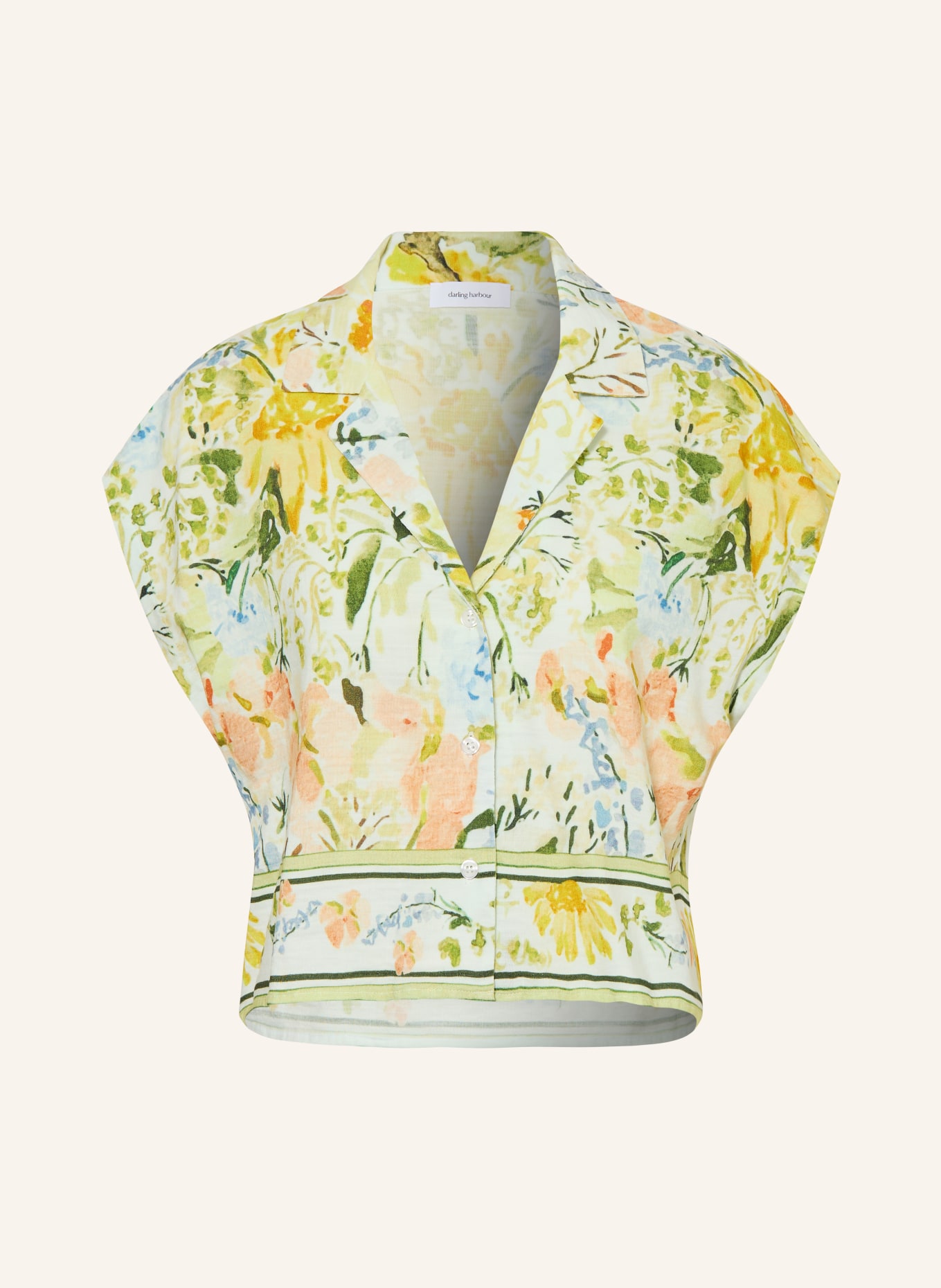 darling harbour blouse shirt: FLOWER PRINT