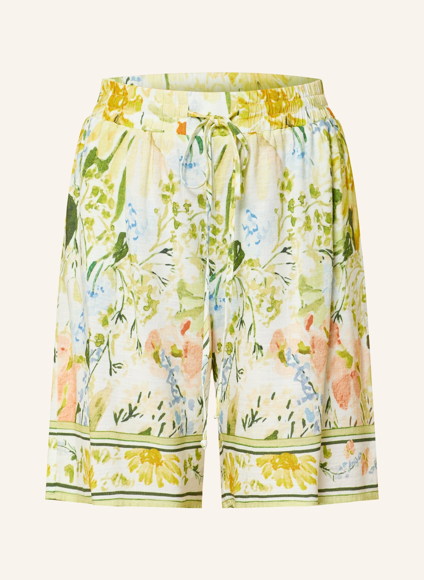 darling harbour shorts: FLOWER PRINT