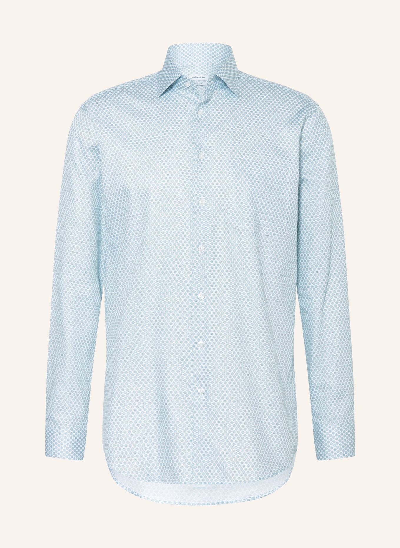 seidensticker Regular fit shirt: LIGHT BLUE / ECRU