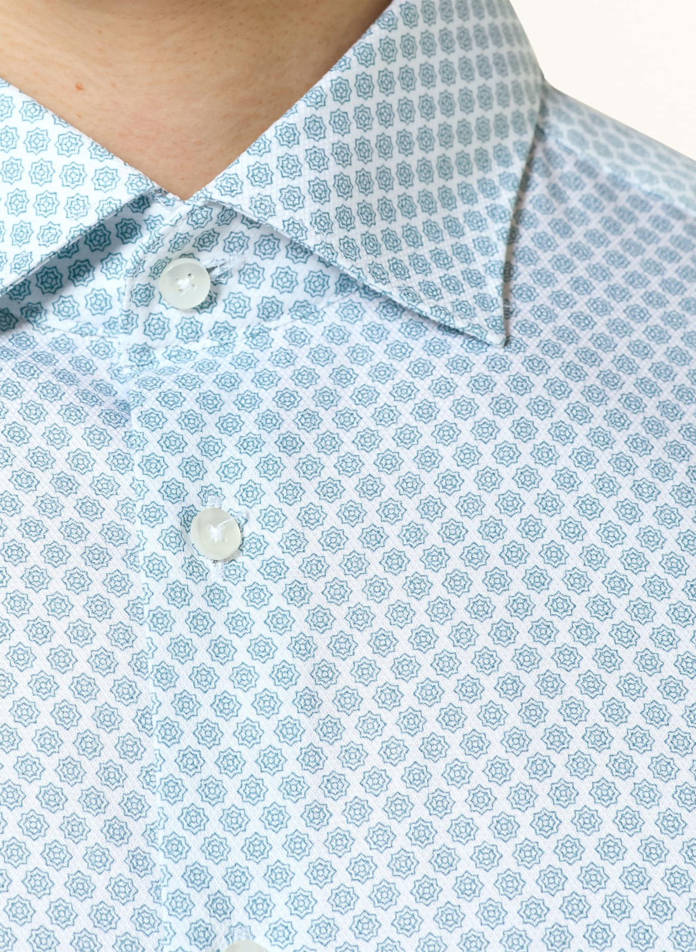 seidensticker Regular fit shirt: LIGHT BLUE / ECRU