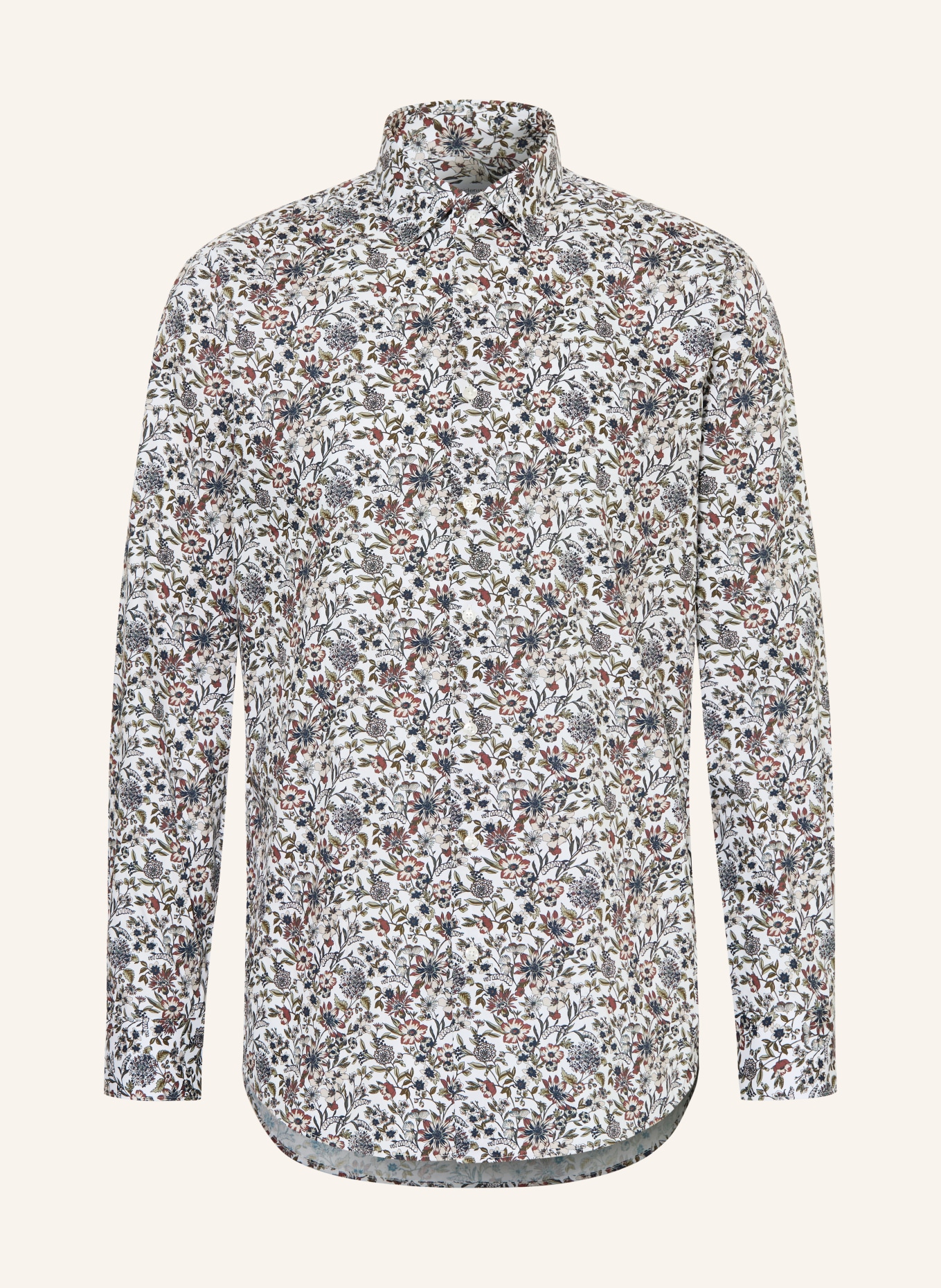 seidensticker Košile Regular Fit: BÍLÁ / BÉŽOVÁ / KHAKI