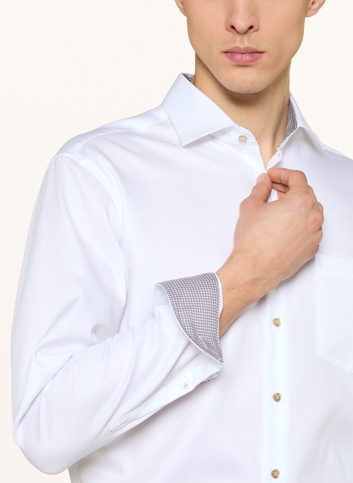 seidensticker Regular fit shirt: WHITE