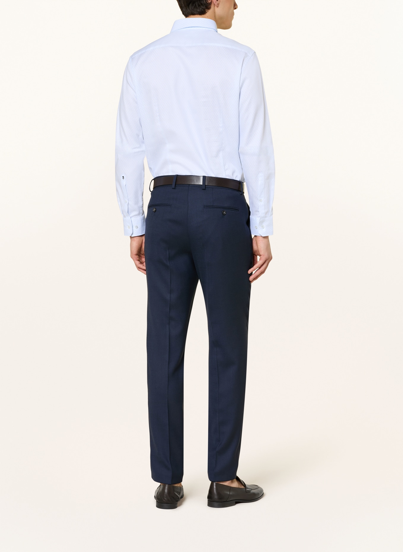 seidensticker Košile Shaped Fit: TMAVĚ MODRÁ / BÍLÁ