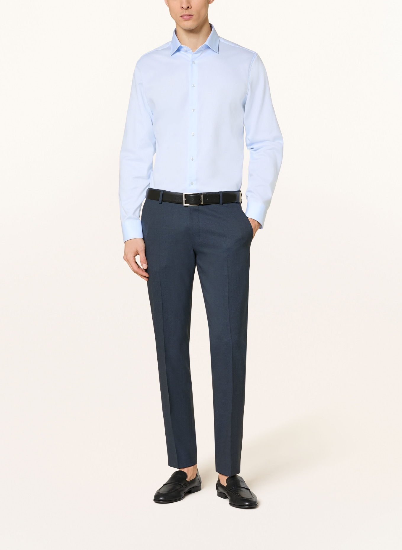 seidensticker Hemd Shaped Fit: HELLBLAU