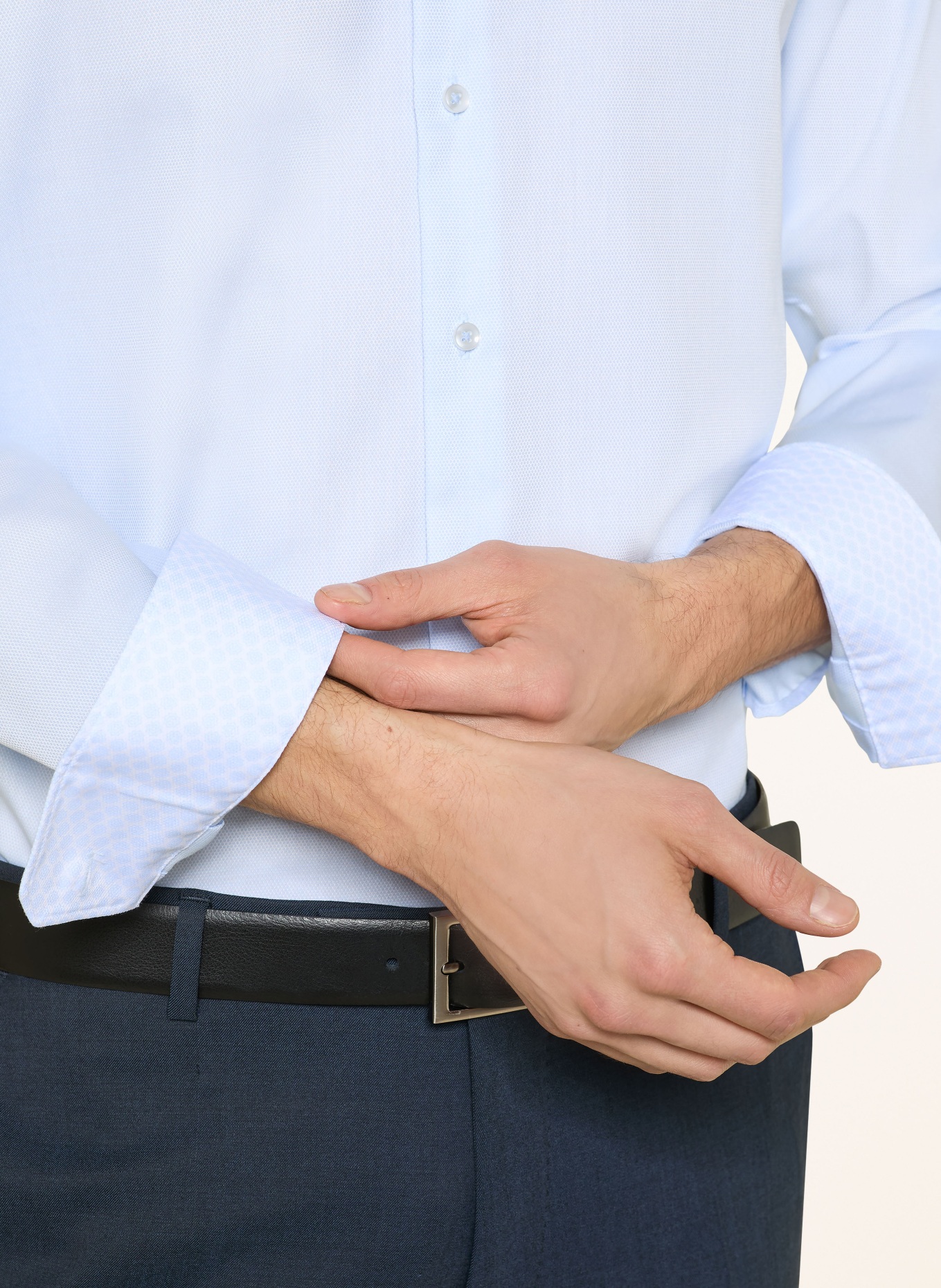 seidensticker Hemd Shaped Fit: HELLBLAU