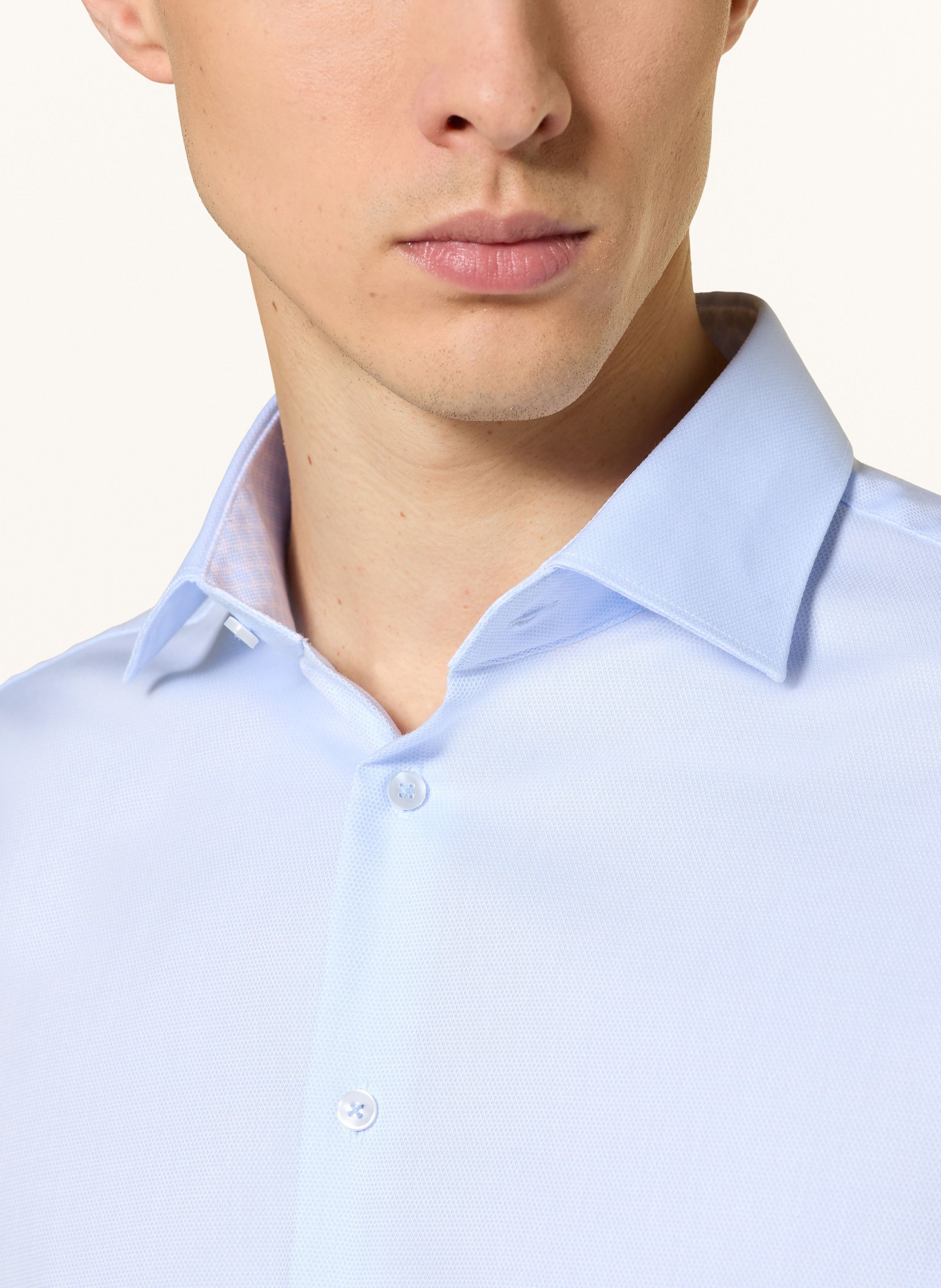 seidensticker Hemd Shaped Fit: HELLBLAU