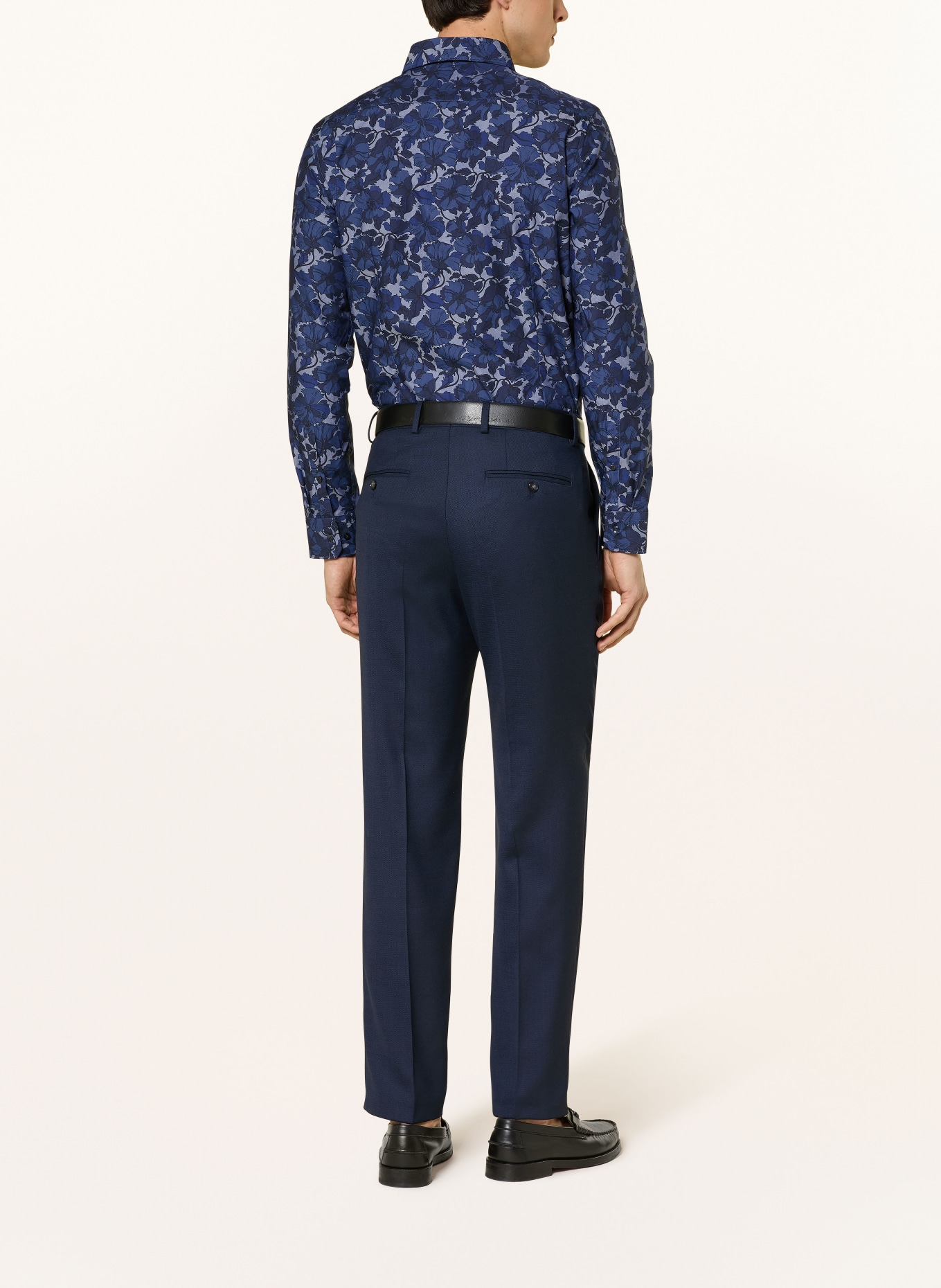 seidensticker Slim fit shirt: DARK BLUE / GRAY