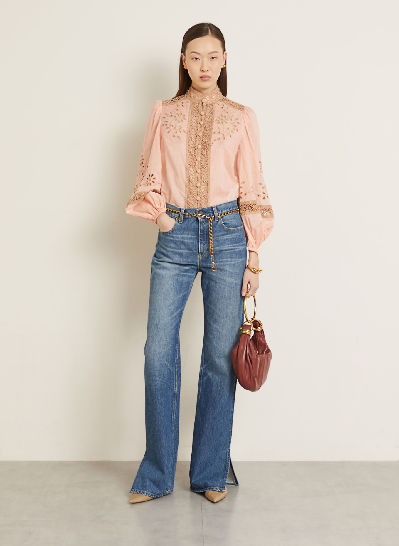 ZIMMERMANN Bluse AWAKEN: HELLORANGE