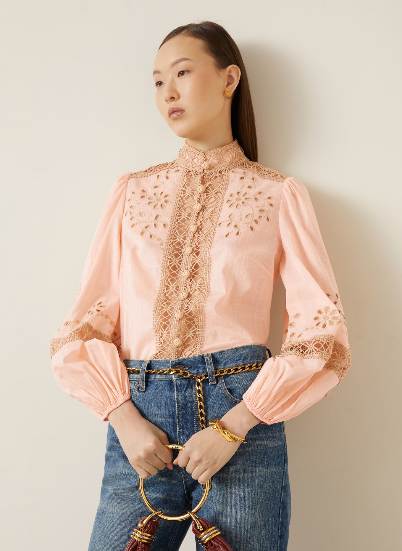 ZIMMERMANN Bluse AWAKEN: HELLORANGE