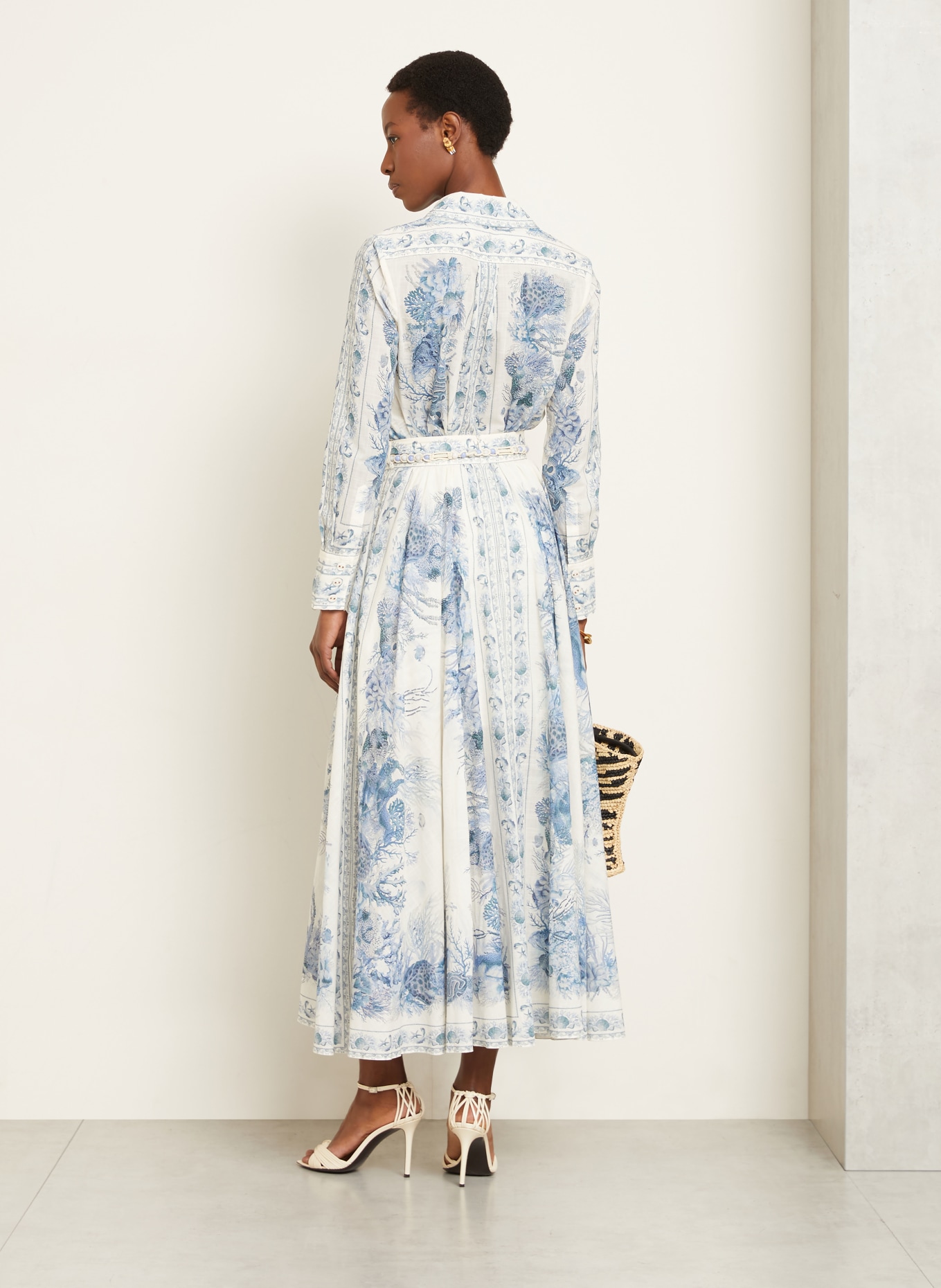 ZIMMERMANN Rock WANDERLUST: ECRU / BLUE