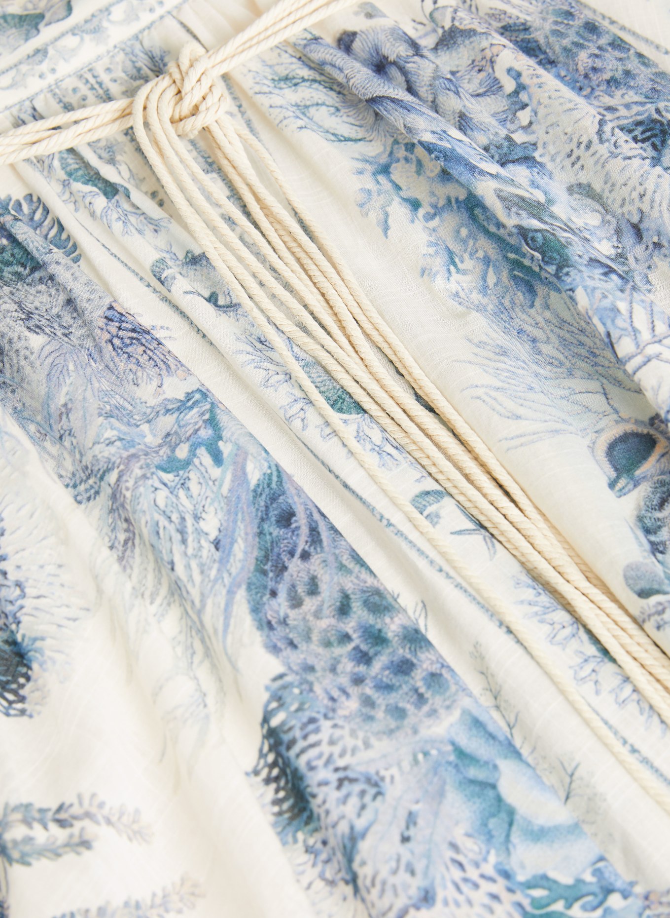 ZIMMERMANN Rock WANDERLUST: ECRU / BLUE