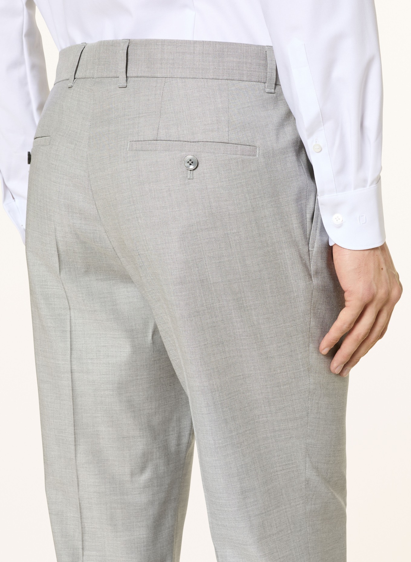 BOSS Spodnie garniturowe GENIUS Slim Fit: 041 SILVER